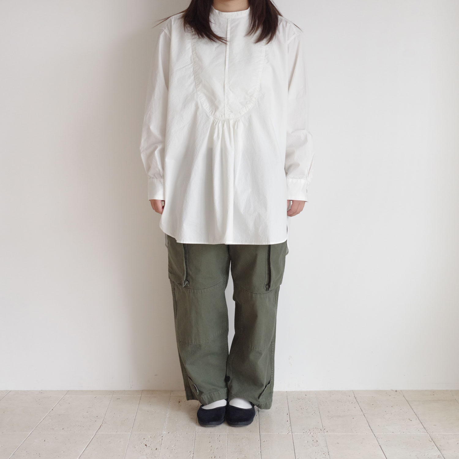 outil ���ƥ� : CHEMISIER COPRSIER (WHITE) �Хå������ץ󥷥��