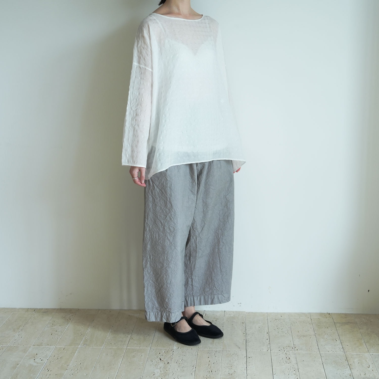 maison de soil �᥾��ɥ����� : DROP SHOULDER SMOCK �ɥ��åץ��������ץ륪���С�