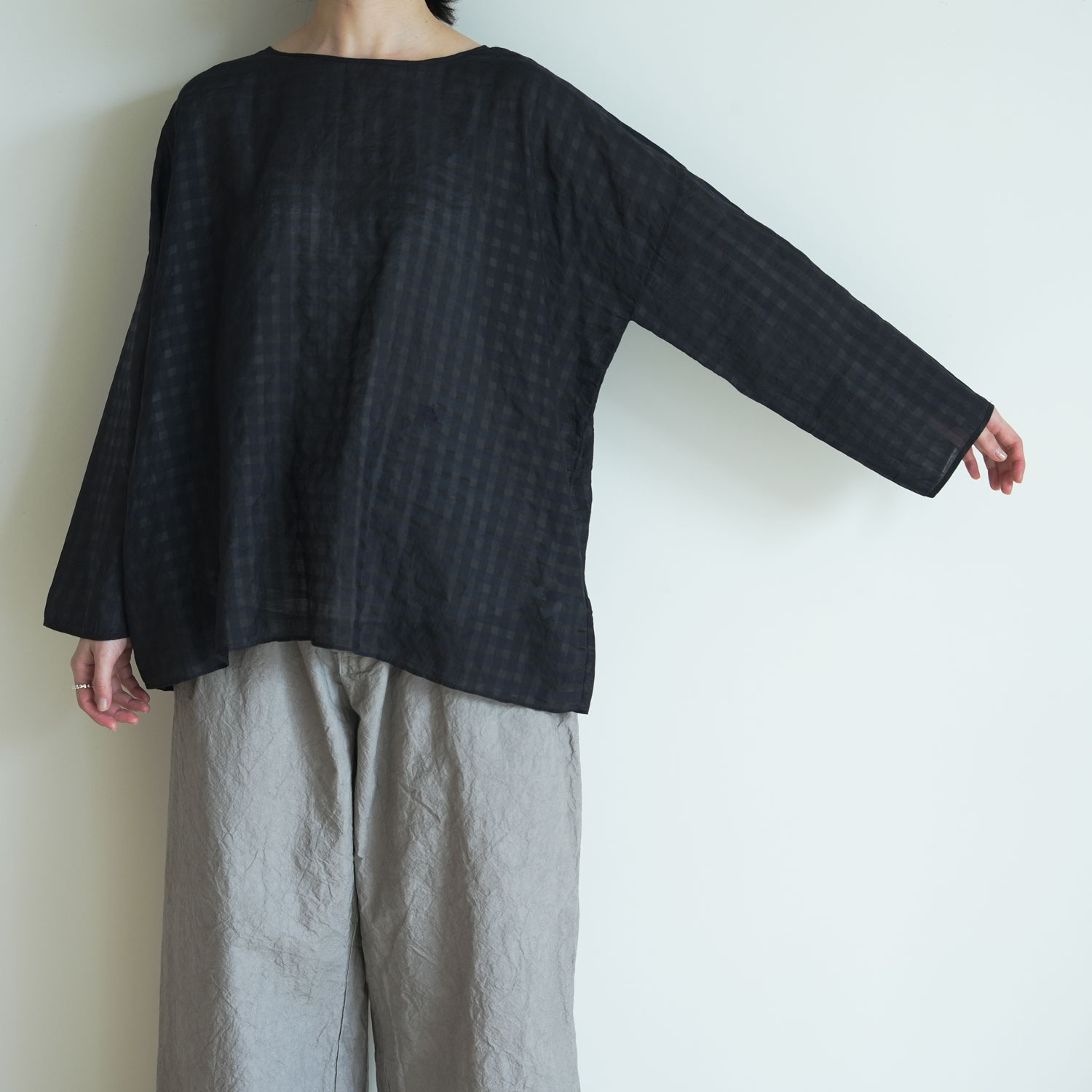 maison de soil �᥾��ɥ����� : DROP SHOULDER SMOCK �ɥ��åץ��������ץ륪���С�