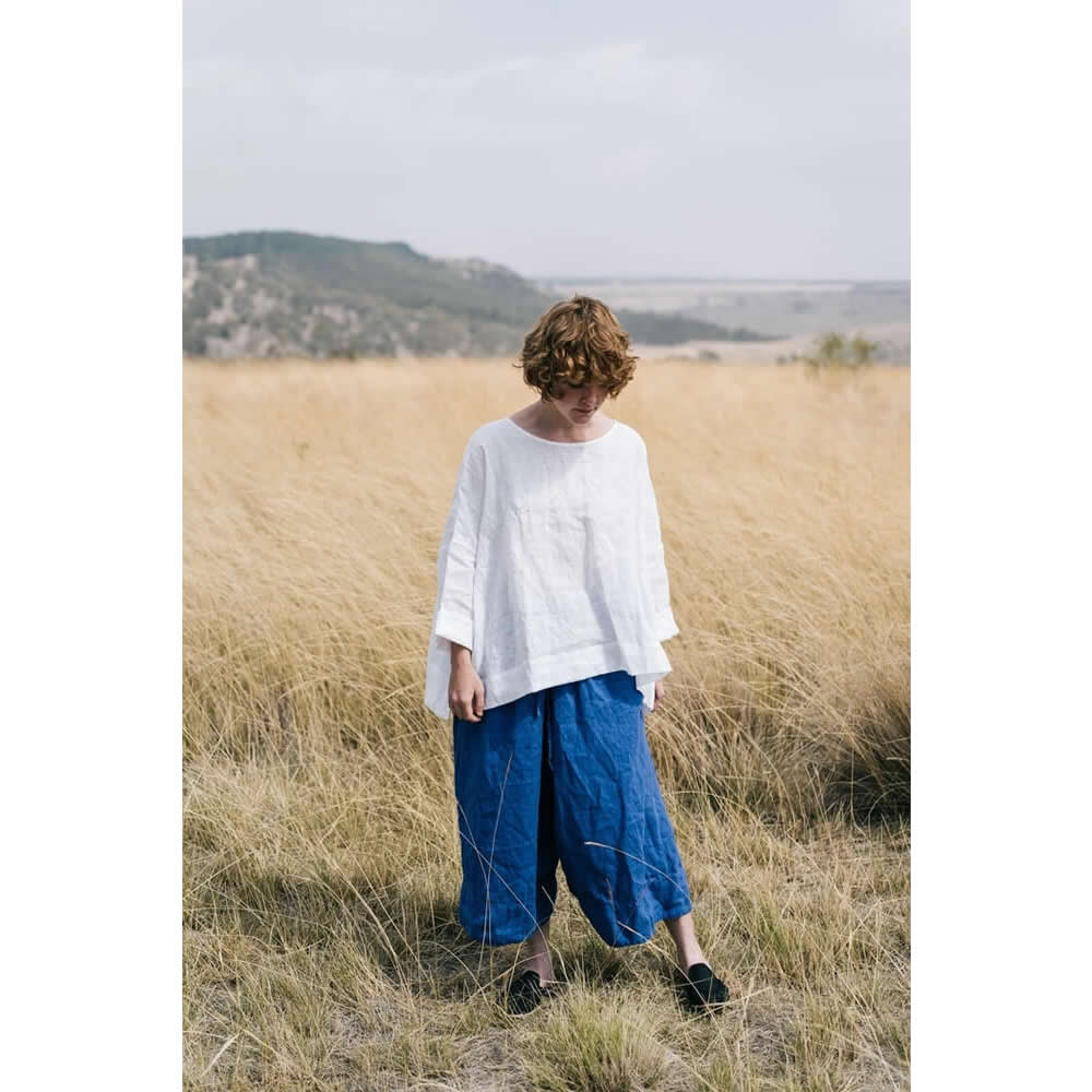 ��å����ܥ�� Metta Melbourne : YUKI LINEN TOP ��ͥ�֥饦��