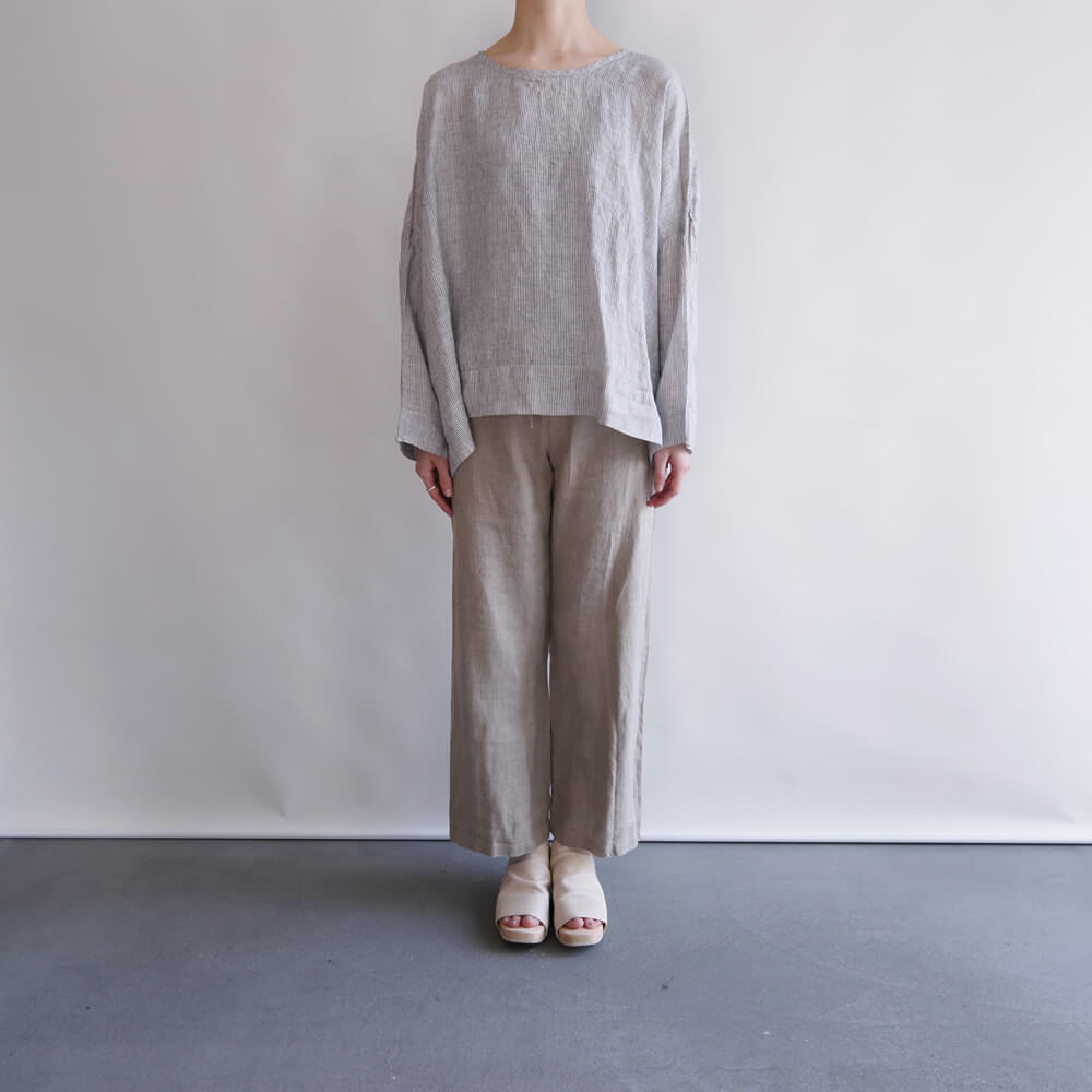 ��å����ܥ�� Metta Melbourne : YUKI LINEN TOP ��ͥ�֥饦��