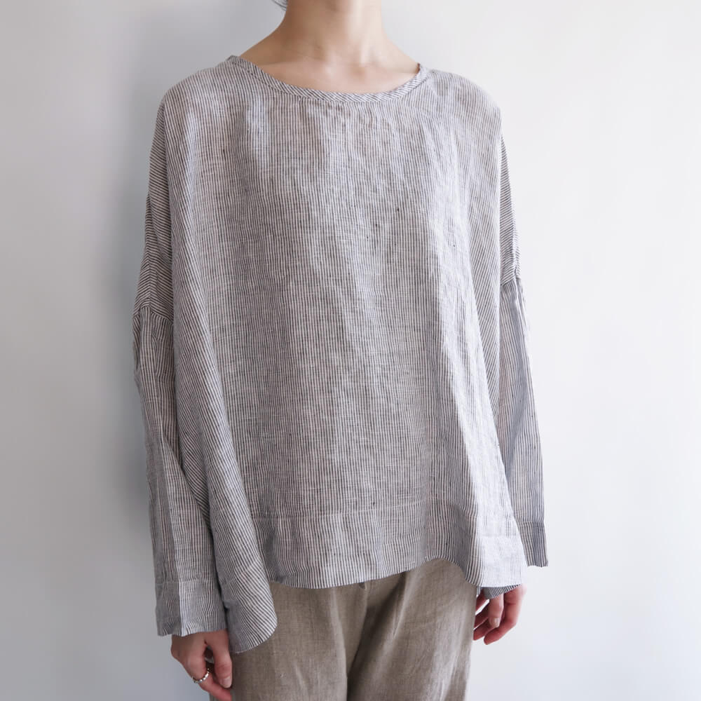 ��å����ܥ�� Metta Melbourne : YUKI LINEN TOP ��ͥ�֥饦��
