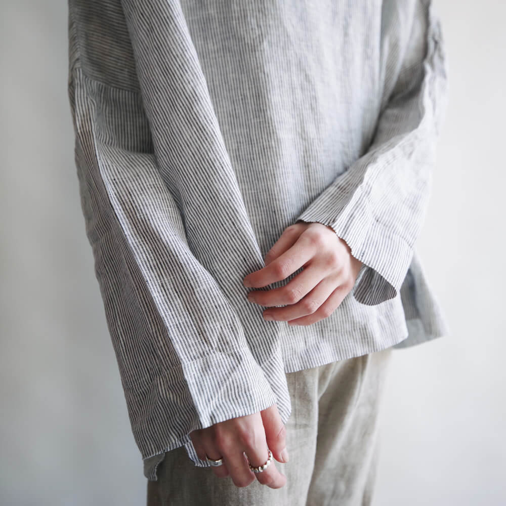 ��å����ܥ�� Metta Melbourne : YUKI LINEN TOP ��ͥ�֥饦��