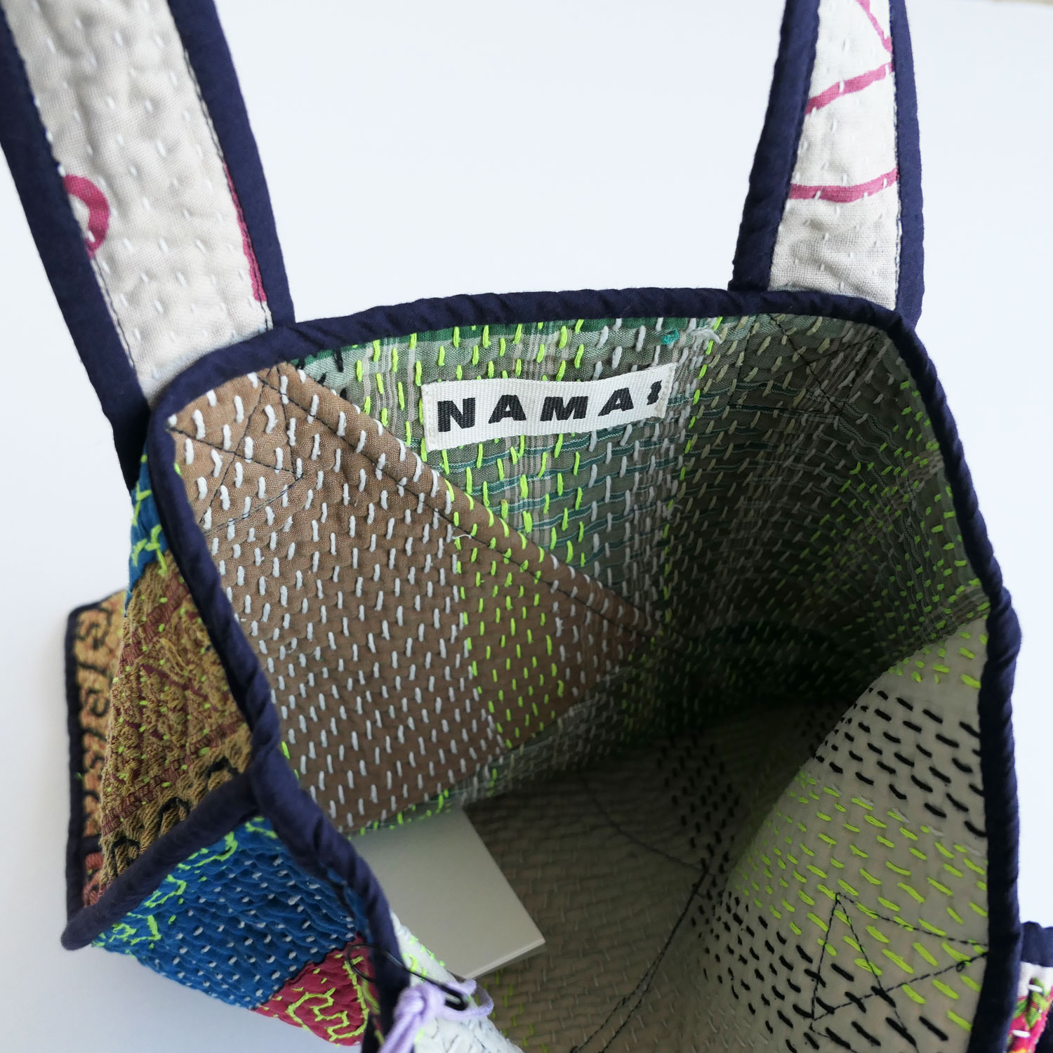 NAMAI �ʥޥ���THE TARUN QUILTED KANTHA BAG ���󥿥���ȥȡ��ȥХå�(D)