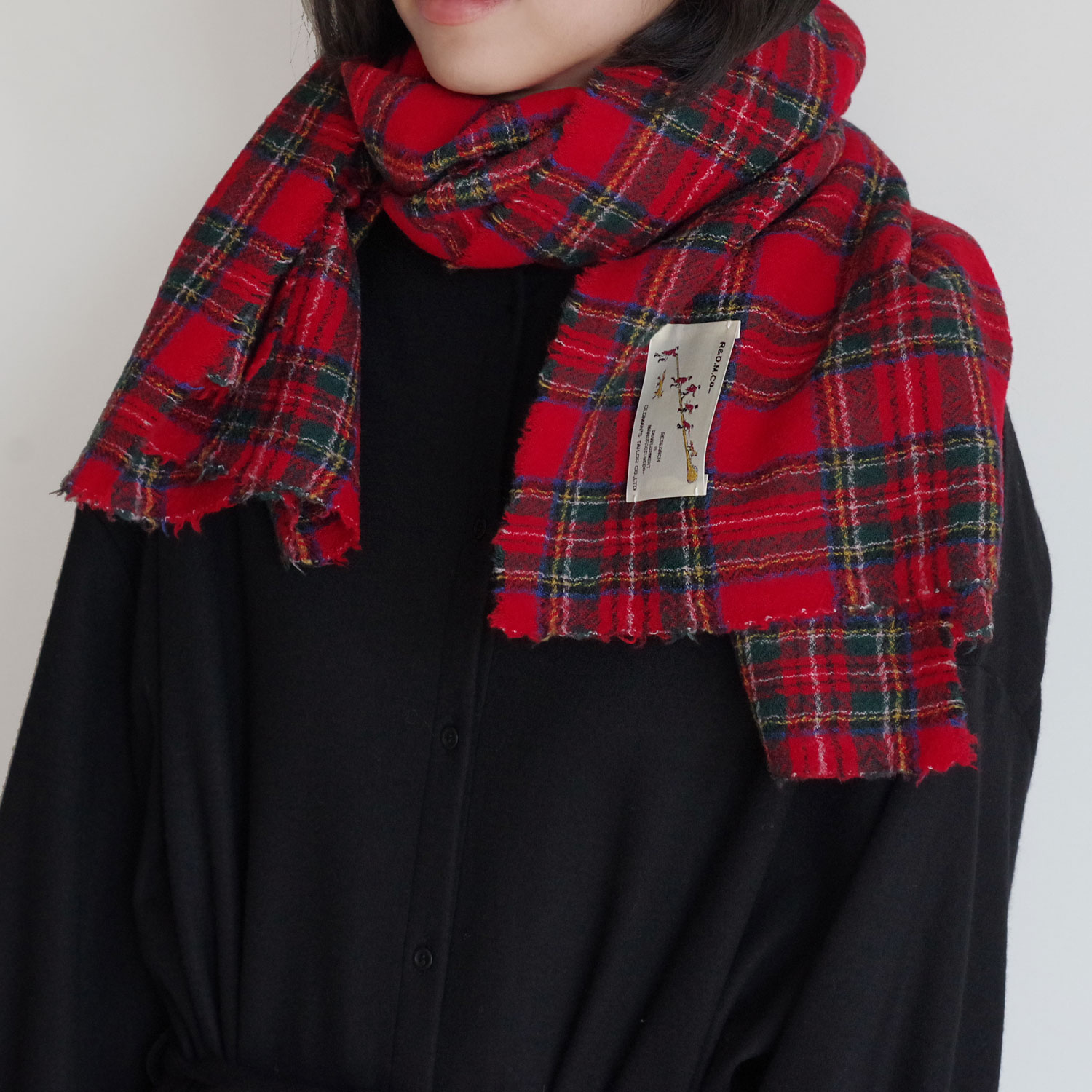 R&D.M.Co- ������ɥޥ󥺥ơ��顼 : WOOL TARTAN CHECK MUFFLER �����륿����������å��ޥե顼