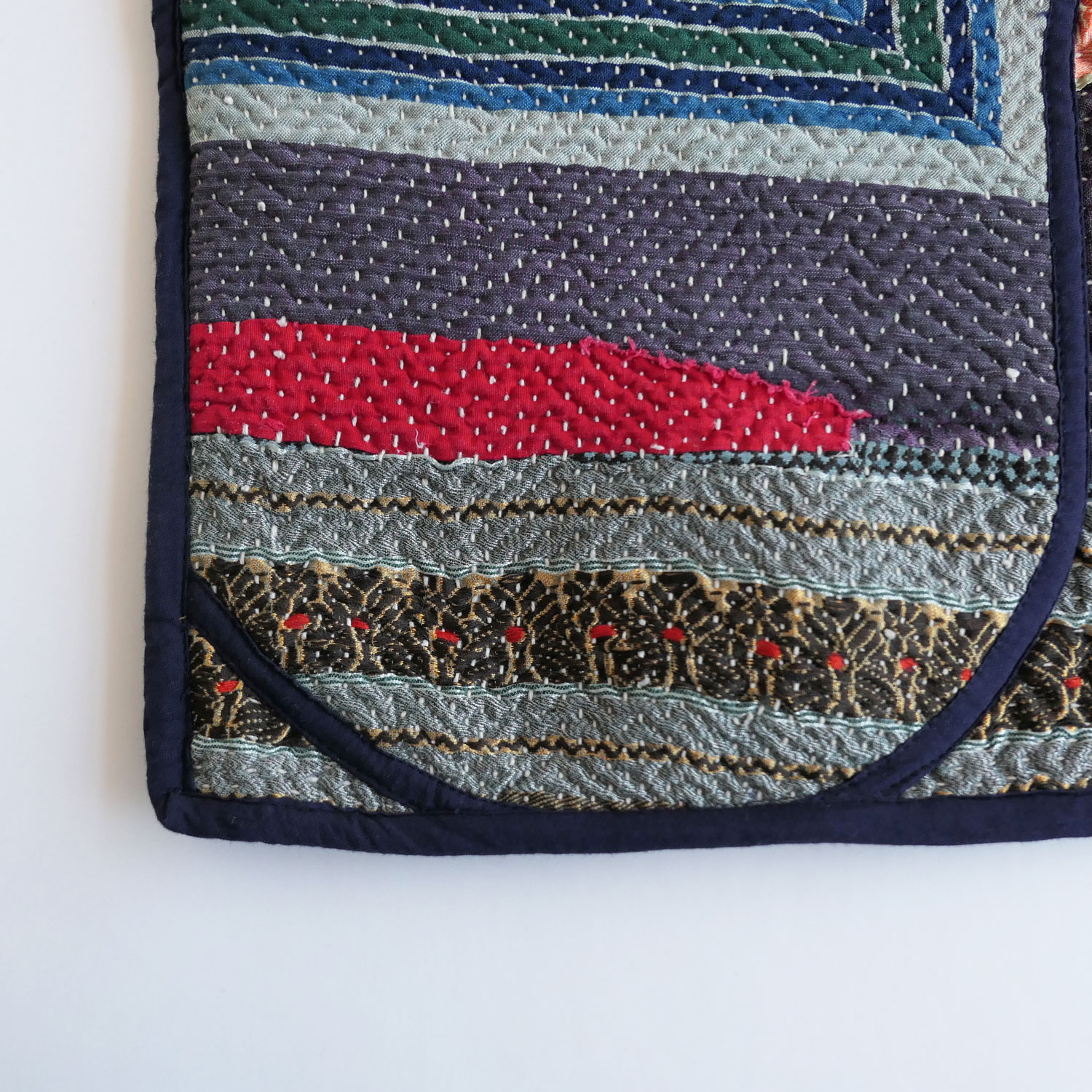 NAMAI �ʥޥ���THE TARUN QUILTED KANTHA BAG ���󥿥���ȥȡ��ȥХå�(E)