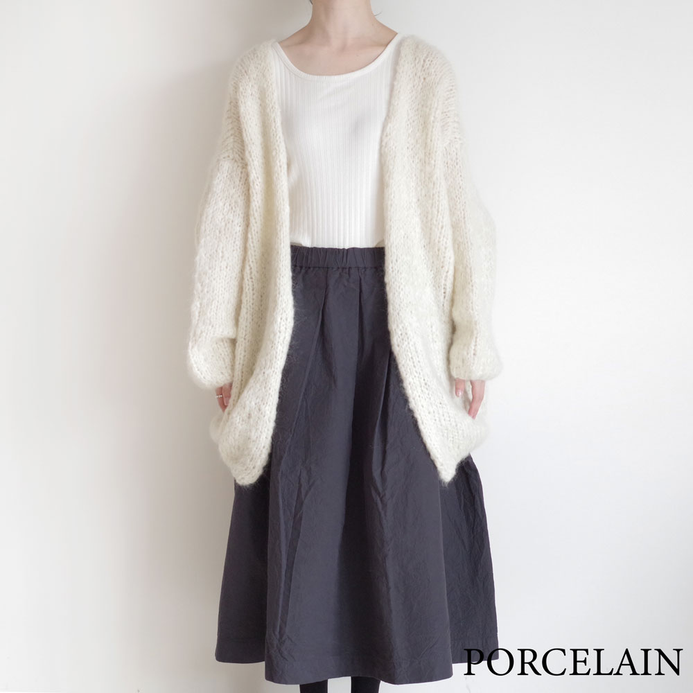 CASEY CASEY ケーシーケーシー : LONG CARDIGAN モヘアカーディガン  