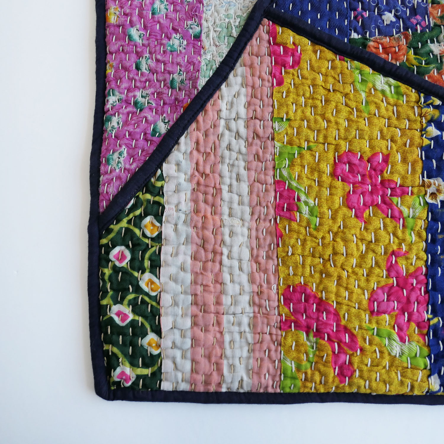 NAMAI �ʥޥ���THE TARUN QUILTED KANTHA BAG ���󥿥���ȥȡ��ȥХå�(F)