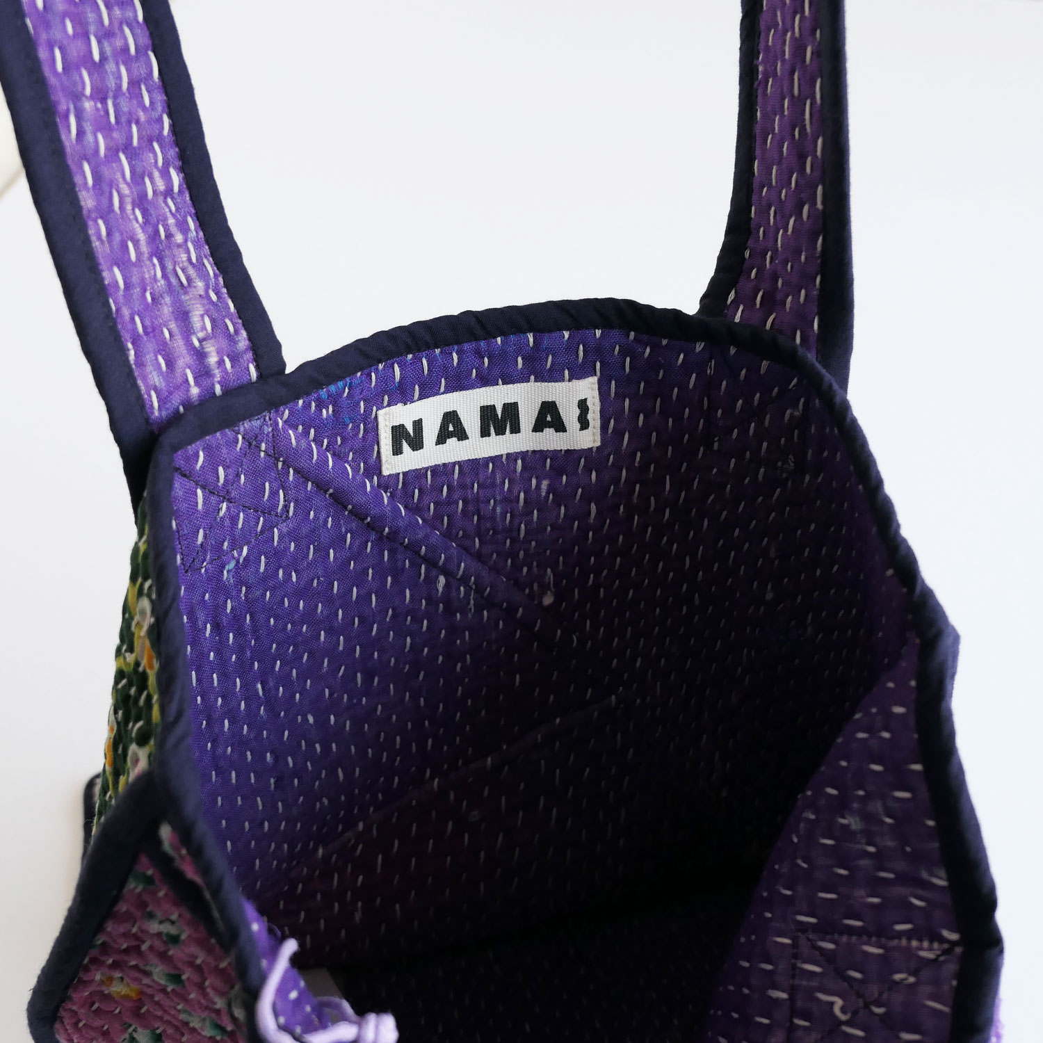 NAMAI �ʥޥ���THE TARUN QUILTED KANTHA BAG ���󥿥���ȥȡ��ȥХå�(F)