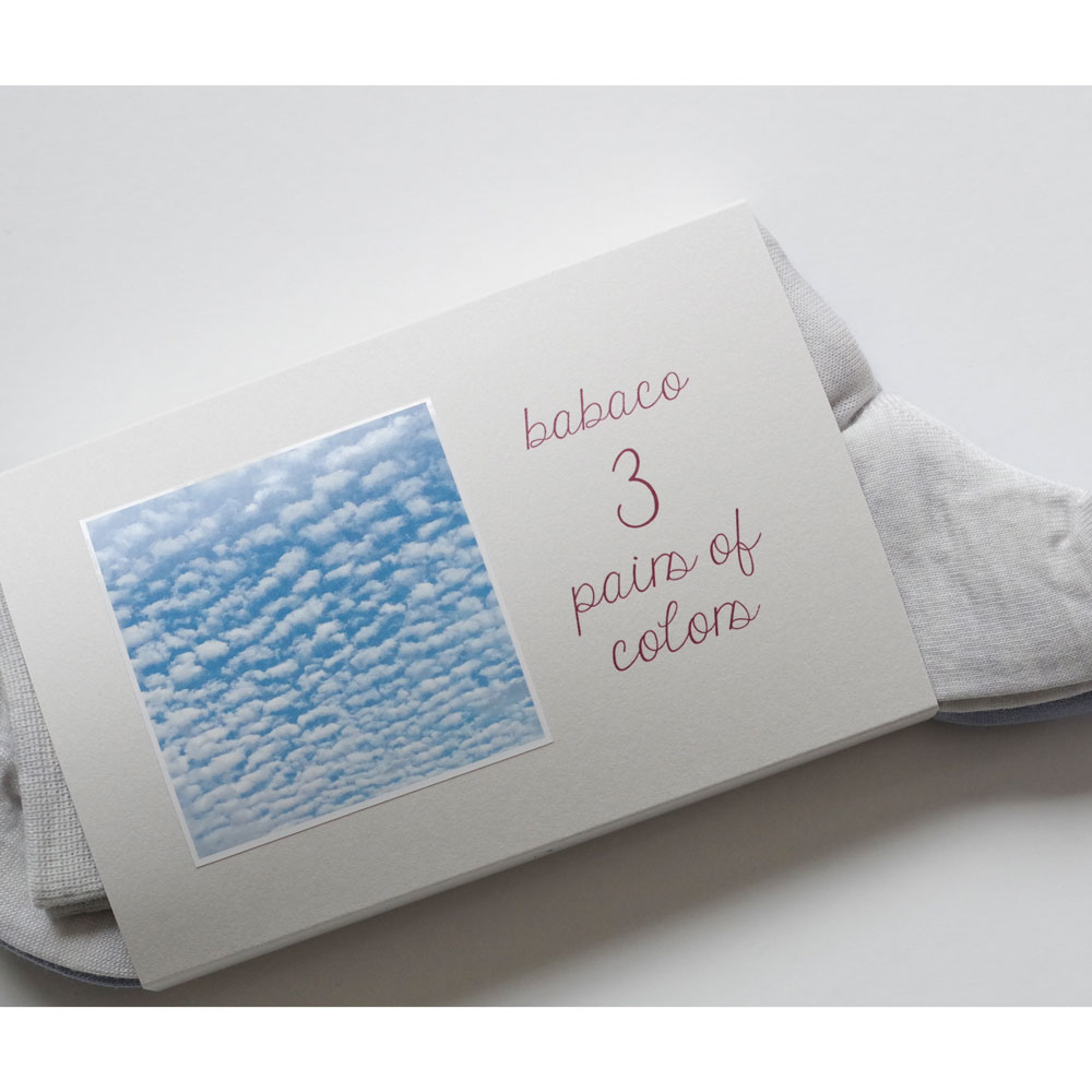 �ХХ� babaco : 3 pairs of colors��CLOUDS)