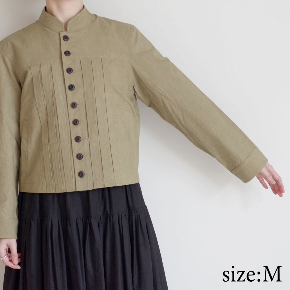 ECOLE DE CURIOSITES ��������ɥ���ꥪ���� : GILDA �ץ꡼�ĥե���ȥ��硼�ȥ��㥱�å� (Khaki beige)