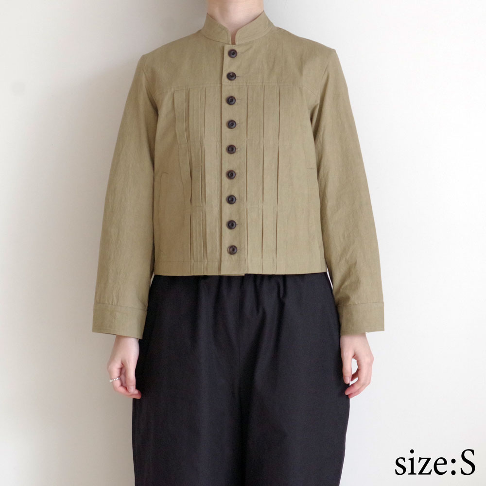 ECOLE DE CURIOSITES ��������ɥ���ꥪ���� : GILDA �ץ꡼�ĥե���ȥ��硼�ȥ��㥱�å� (Khaki beige)