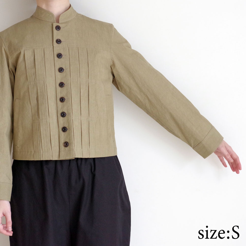 ECOLE DE CURIOSITES ��������ɥ���ꥪ���� : GILDA �ץ꡼�ĥե���ȥ��硼�ȥ��㥱�å� (Khaki beige)