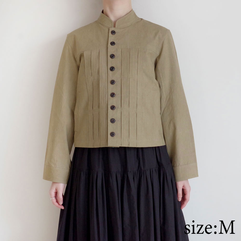 ECOLE DE CURIOSITES ��������ɥ���ꥪ���� : GILDA �ץ꡼�ĥե���ȥ��硼�ȥ��㥱�å� (Khaki beige)