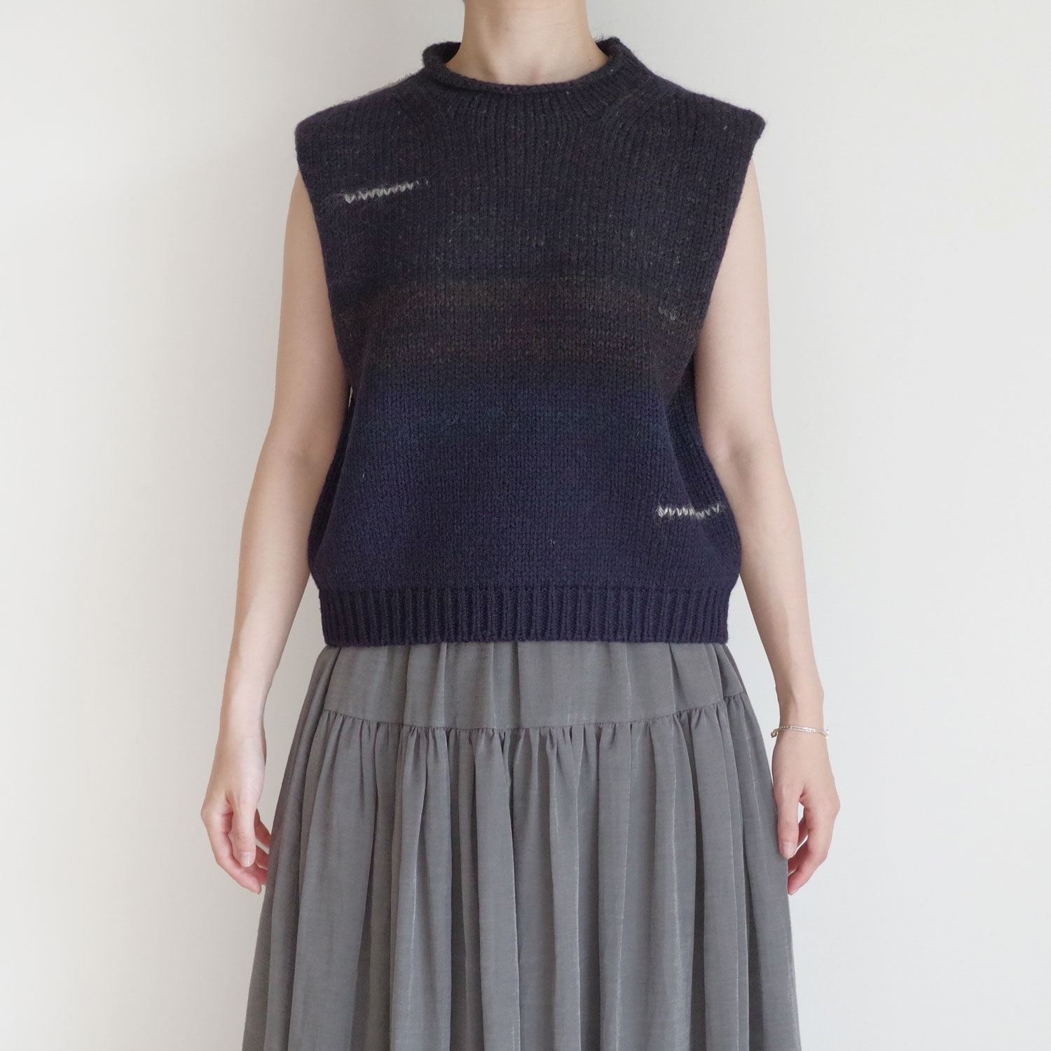 ECOLE DE CURIOSITES ��������ɥ���ꥪ���� : KLYDE Jersey Melange Stitch �˥åȥ٥���