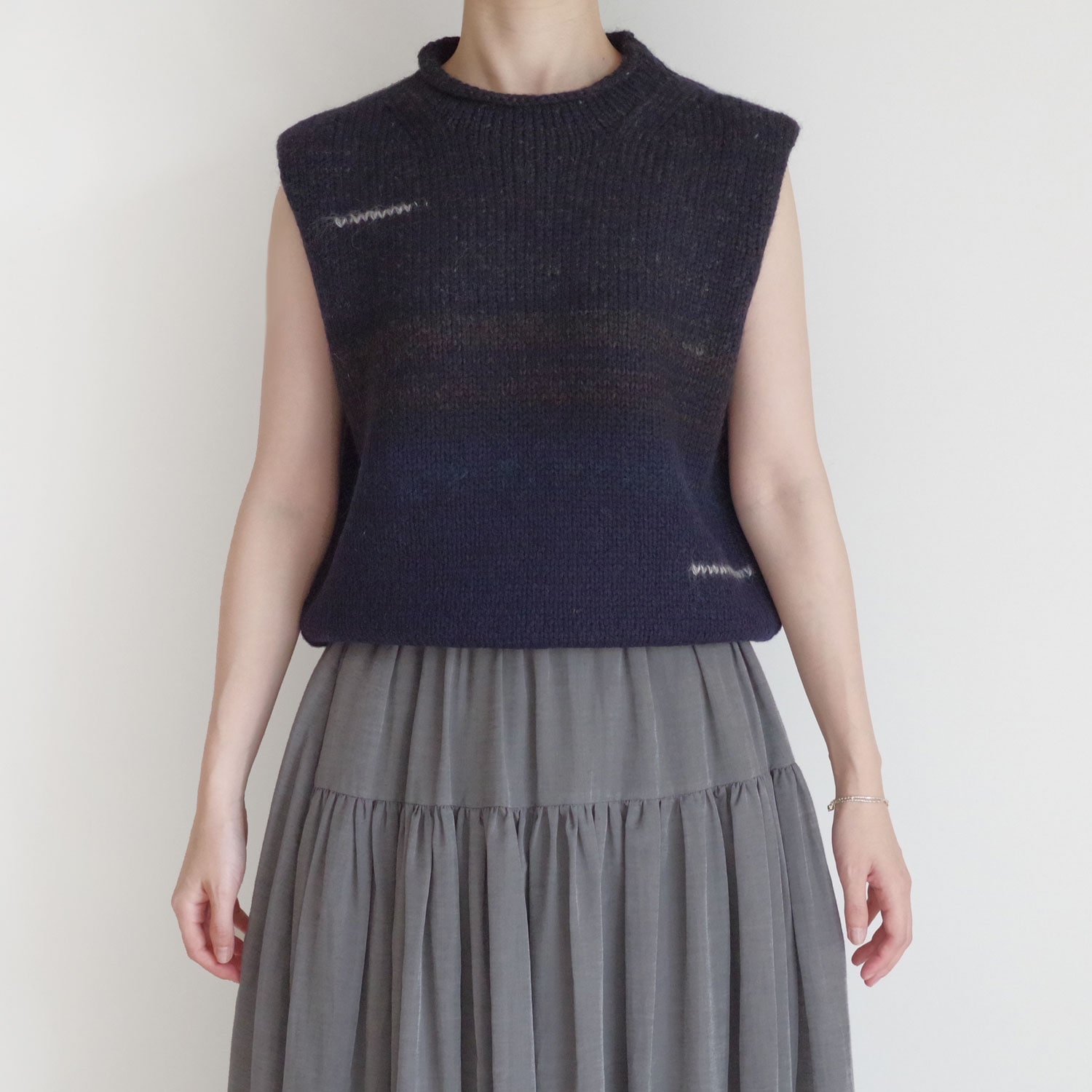 ECOLE DE CURIOSITES ��������ɥ���ꥪ���� : KLYDE Jersey Melange Stitch �˥åȥ٥���