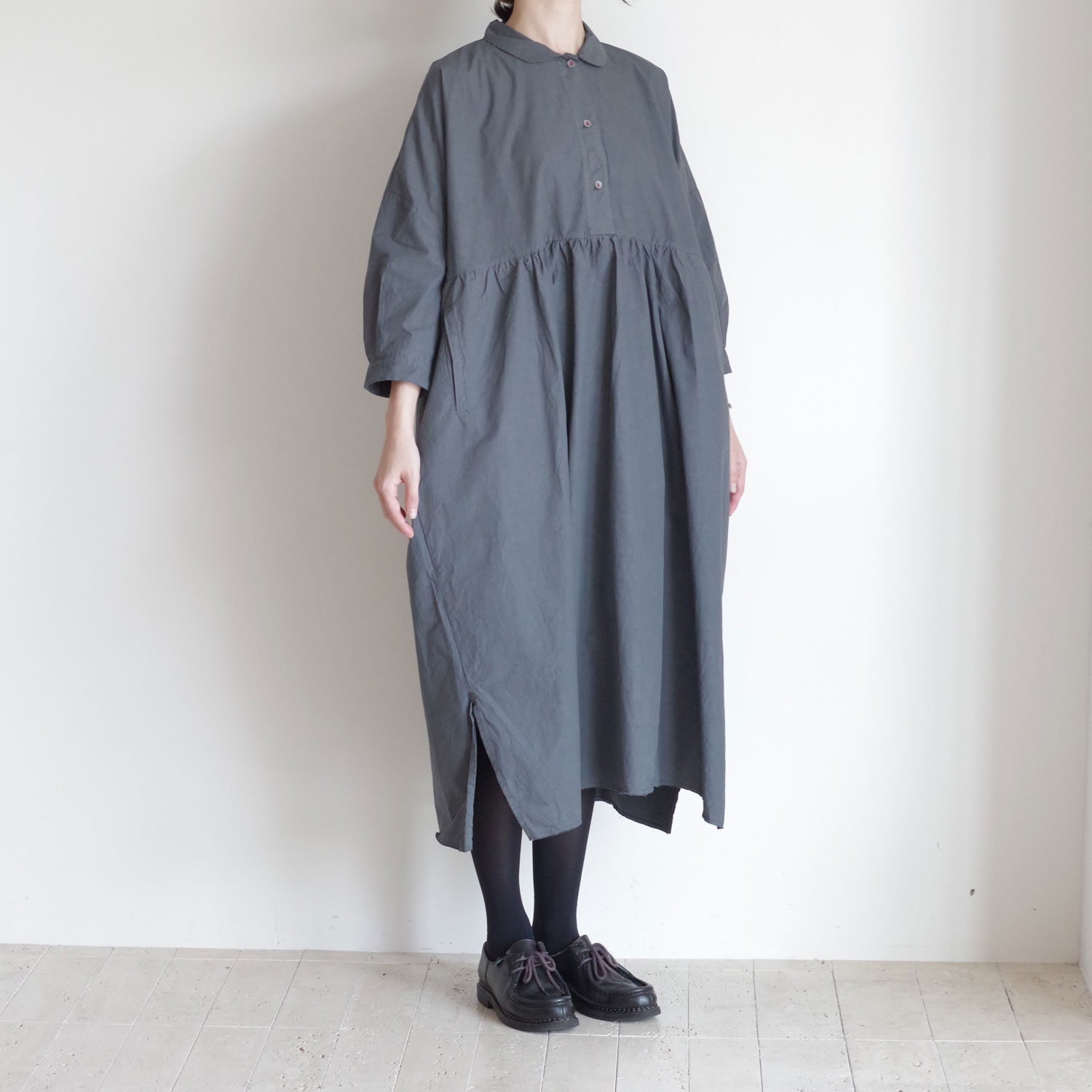 H+ HANNOH WESSEL ���å���ץ�她���Ρ��������� : Davinia DRESS (ZINC OLD) ���ԡ���