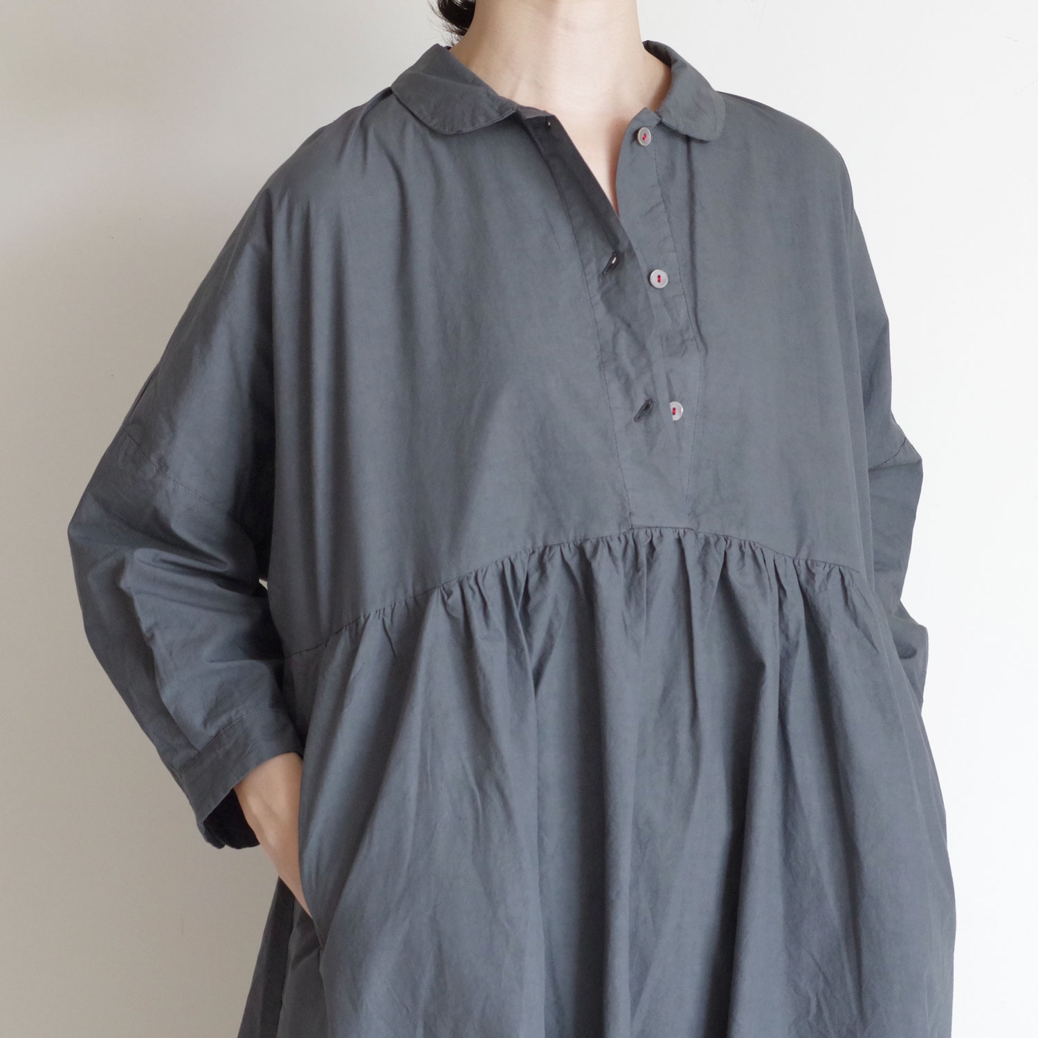 H+ HANNOH WESSEL ���å���ץ�她���Ρ��������� : Davinia DRESS (ZINC OLD) ���ԡ���
