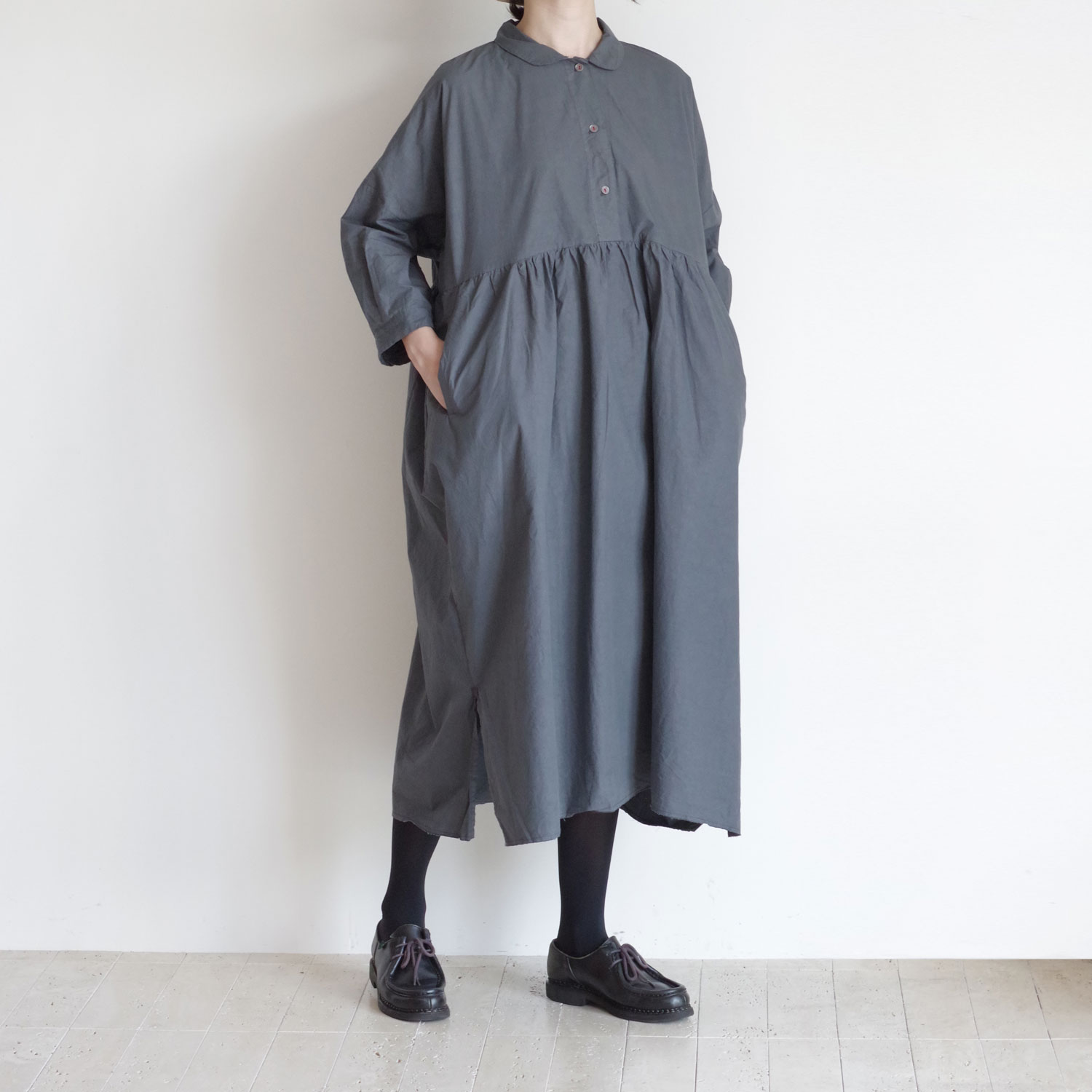 H+ HANNOH WESSEL ���å���ץ�她���Ρ��������� : Davinia DRESS (ZINC OLD) ���ԡ���