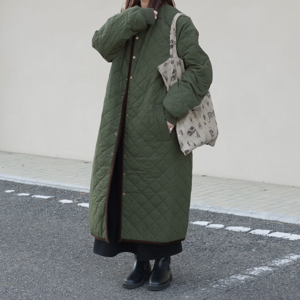 R&D.M.Co- ������ɥޥ󥺥ơ��顼 : QUILTING LONG COAT ����ƥ��󥰥��󥰥�����