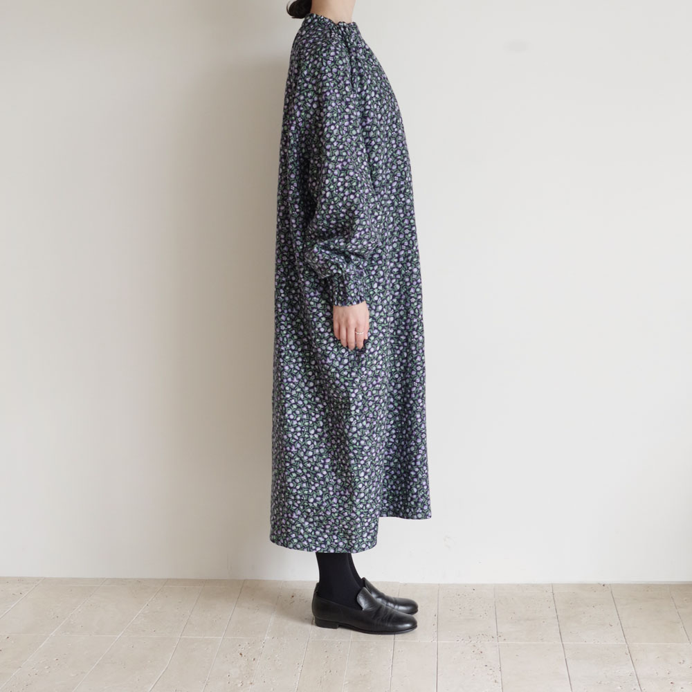R&D.M.Co- ɥޥ󥺥ơ顼 : COTTAGE FLOWER HIGH NECK RAGLAN DRESS ץȥԡ