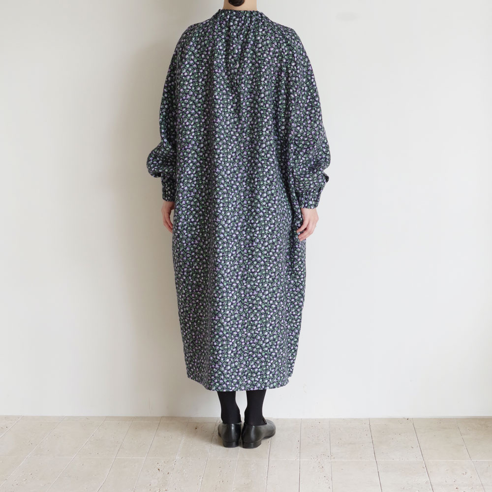 R&D.M.Co- ɥޥ󥺥ơ顼 : COTTAGE FLOWER HIGH NECK RAGLAN DRESS ץȥԡ