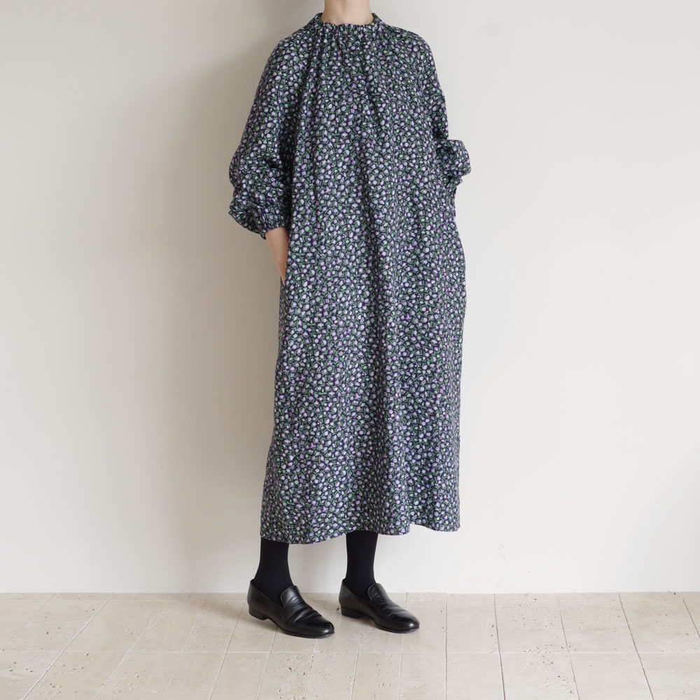 R&D.M.Co- ɥޥ󥺥ơ顼 : COTTAGE FLOWER HIGH NECK RAGLAN DRESS ץȥԡ