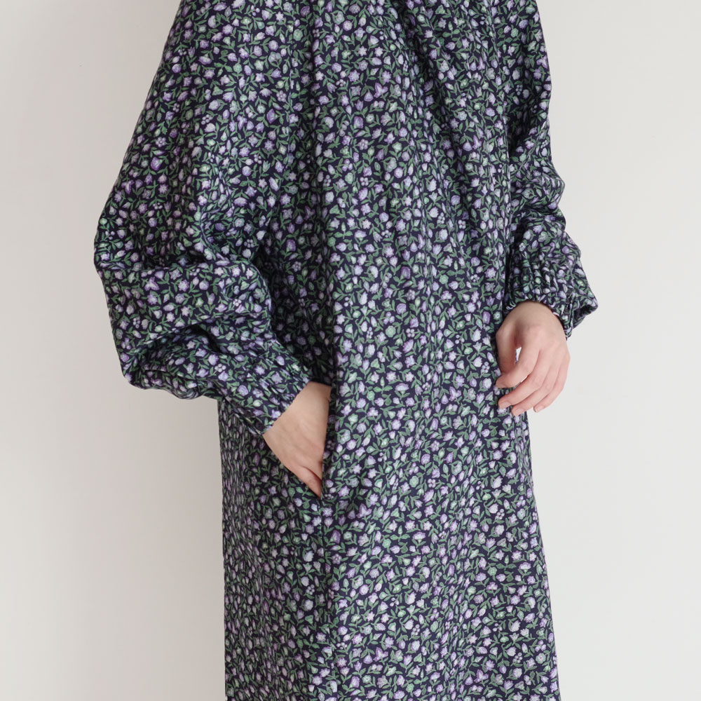 R&D.M.Co- ɥޥ󥺥ơ顼 : COTTAGE FLOWER HIGH NECK RAGLAN DRESS ץȥԡ