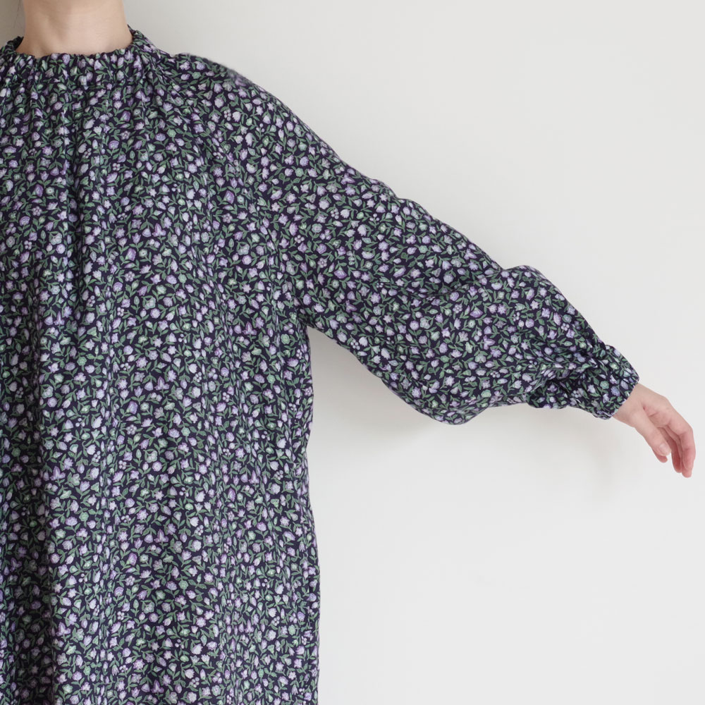 R&D.M.Co- ɥޥ󥺥ơ顼 : COTTAGE FLOWER HIGH NECK RAGLAN DRESS ץȥԡ
