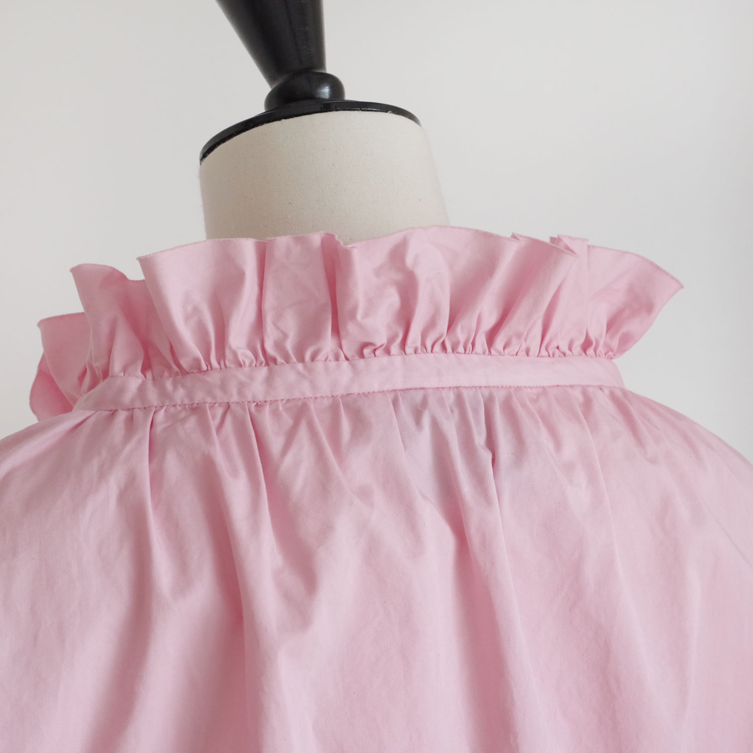 R&D.M.Co- ������ɥޥ󥺥ơ��顼 : G.D TWILL COTTON FRILL COLOR BLOUSE �ե�륫�顼�֥饦��