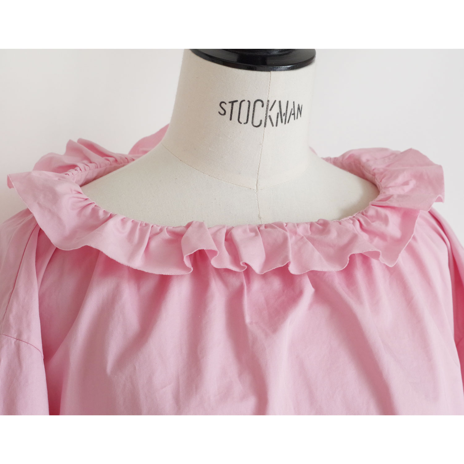 R&D.M.Co- ������ɥޥ󥺥ơ��顼 : G.D TWILL COTTON FRILL COLOR BLOUSE �ե�륫�顼�֥饦��
