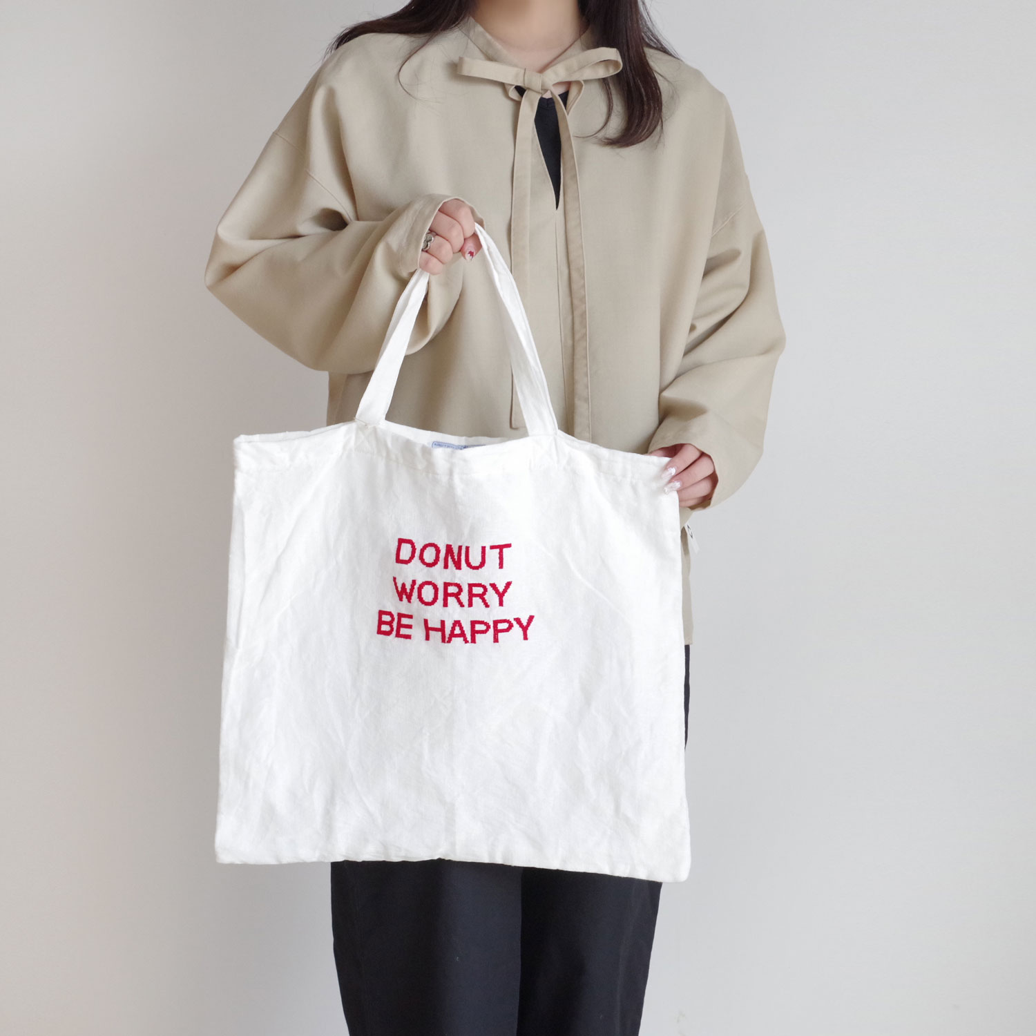 R&D.M.Co- ������ɥޥ󥺥ơ��顼 : TOTE BAG (DONUT WORRY) �ȡ��ȥХå�