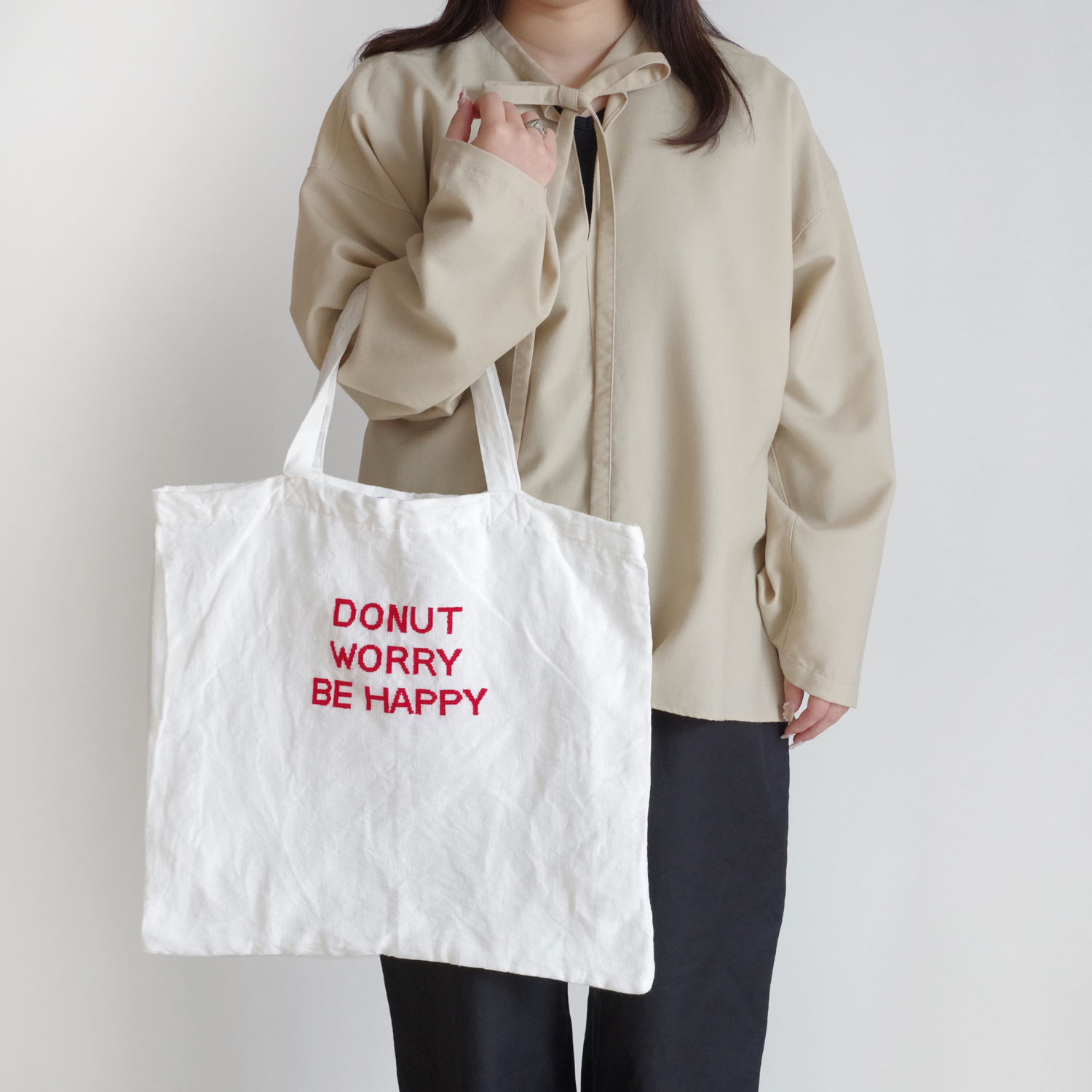R&D.M.Co- ������ɥޥ󥺥ơ��顼 : TOTE BAG (DONUT WORRY) �ȡ��ȥХå�