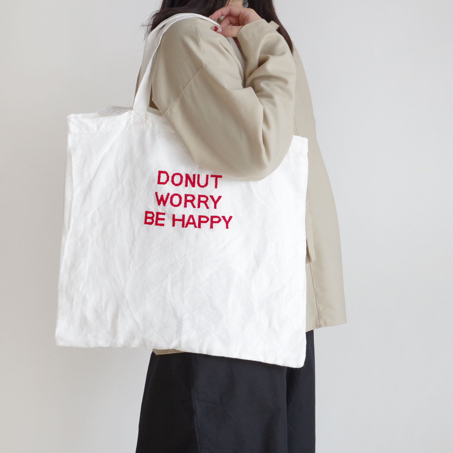 R&D.M.Co- ������ɥޥ󥺥ơ��顼 : TOTE BAG (DONUT WORRY) �ȡ��ȥХå�