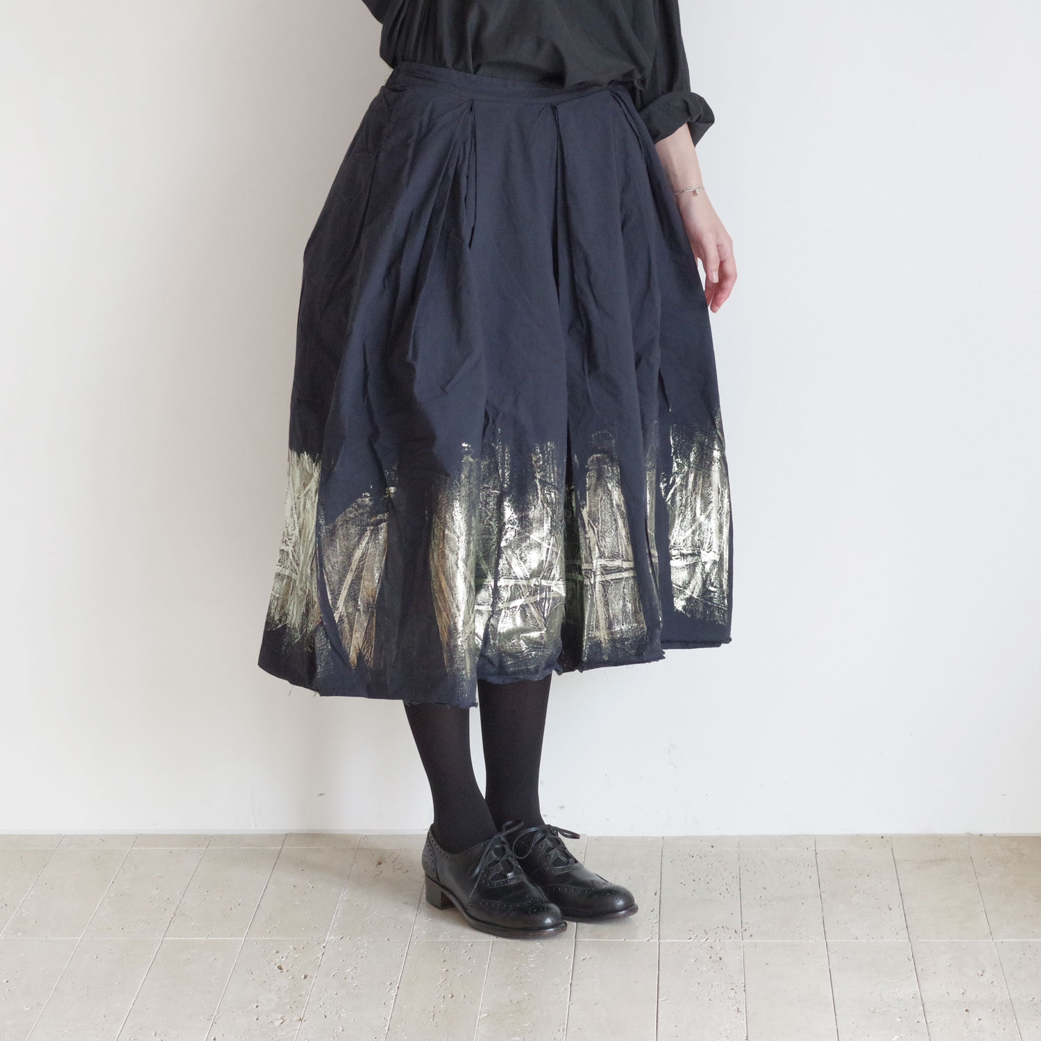 H+ HANNOH WESSEL åץ她Ρ : Metallic Applique Skirt Jnes ɥץȥå