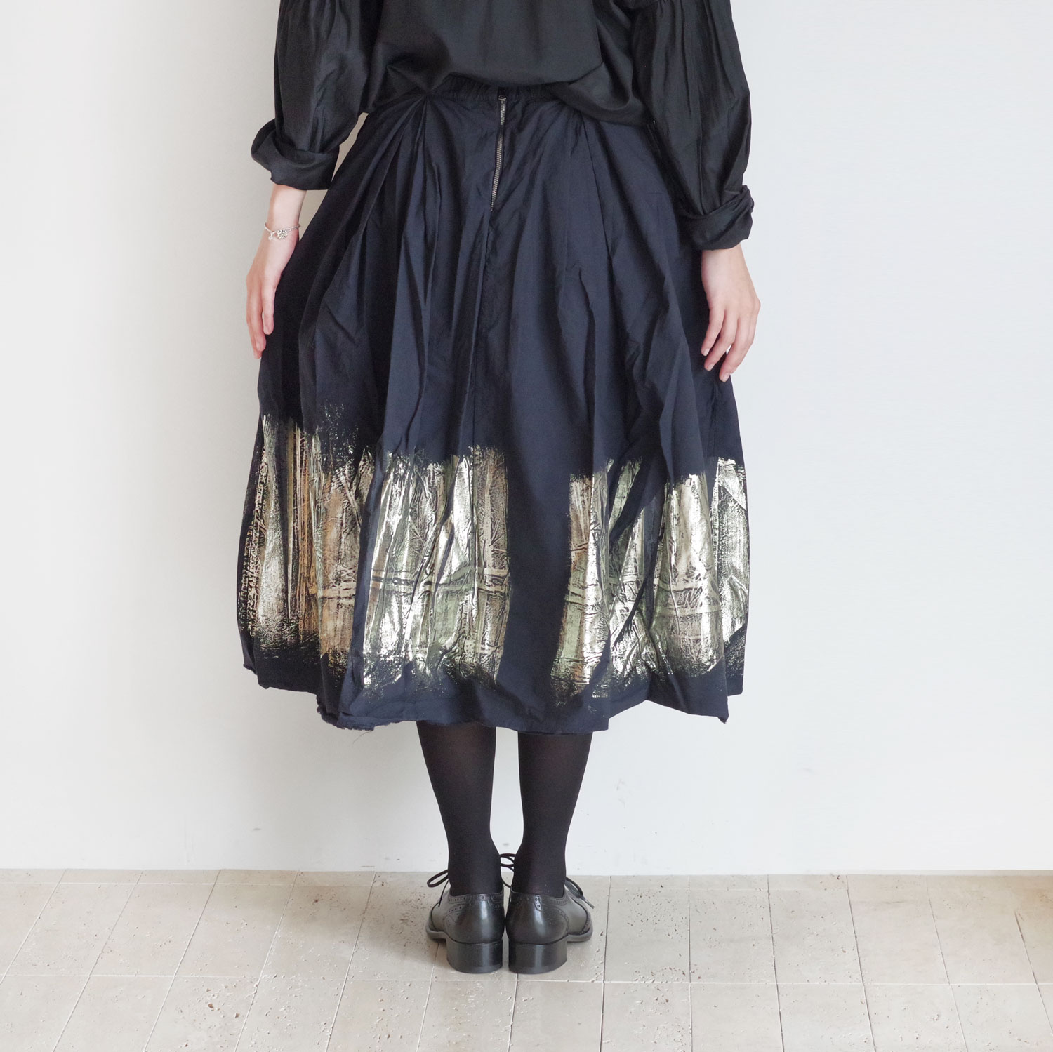 H+ HANNOH WESSEL åץ她Ρ : Metallic Applique Skirt Jnes ɥץȥå