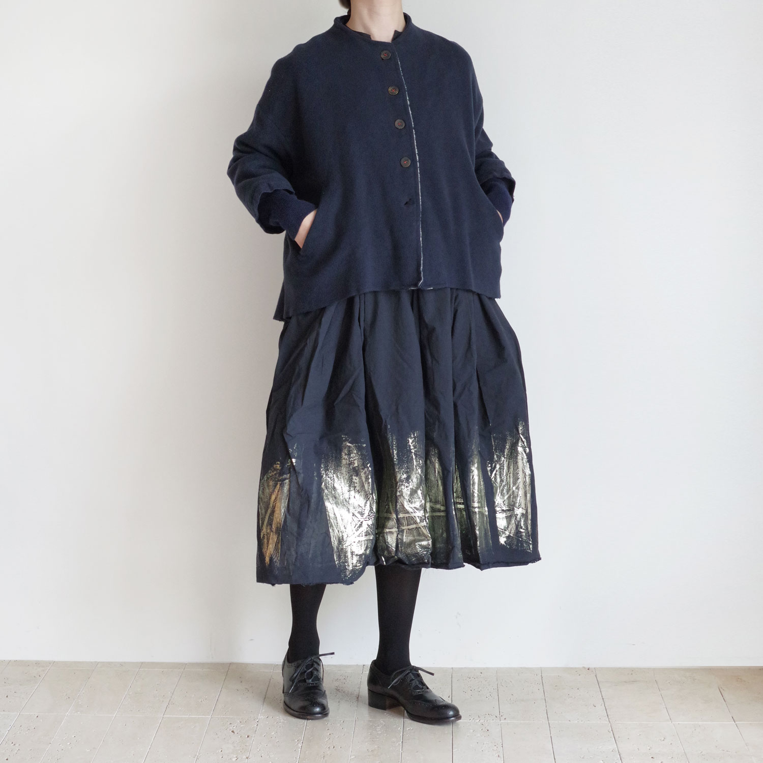 H+ HANNOH WESSEL åץ她Ρ : Metallic Applique Skirt Jnes ɥץȥå