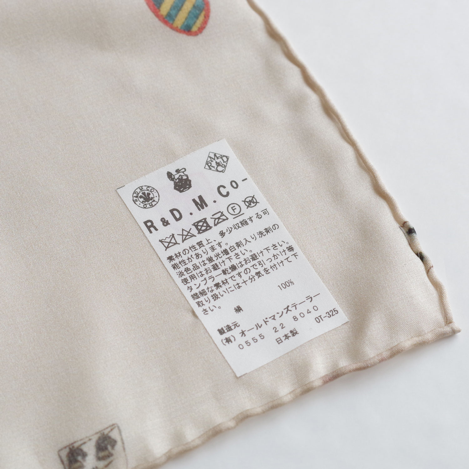 R&D.M.Co- ������ɥޥ󥺥ơ��顼 : COAT OF ARMS SILK SCARF ���륯��������