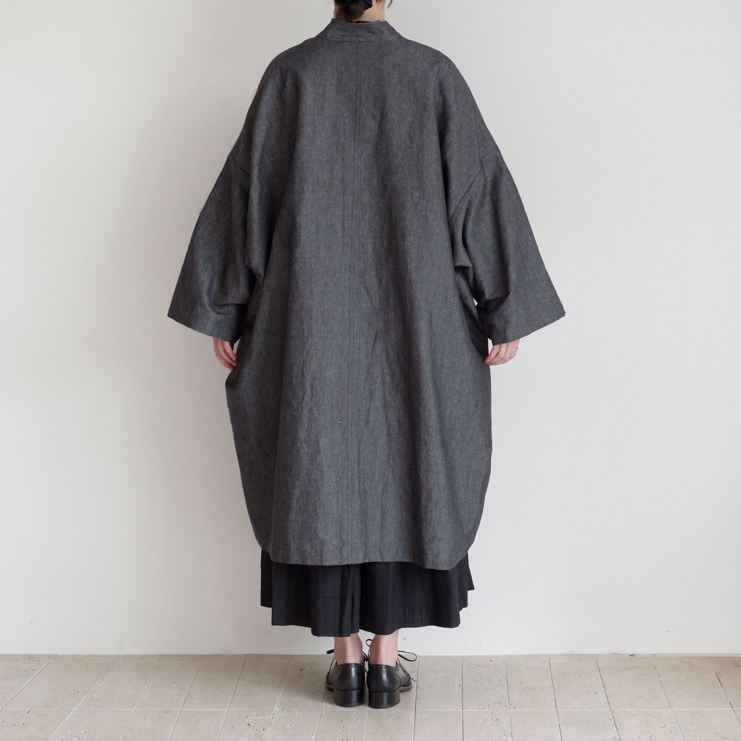R&D.M.Co- ɥޥ󥺥ơ顼 : CHAMBRAY COTTON HEMP OVERSIZE COAT С