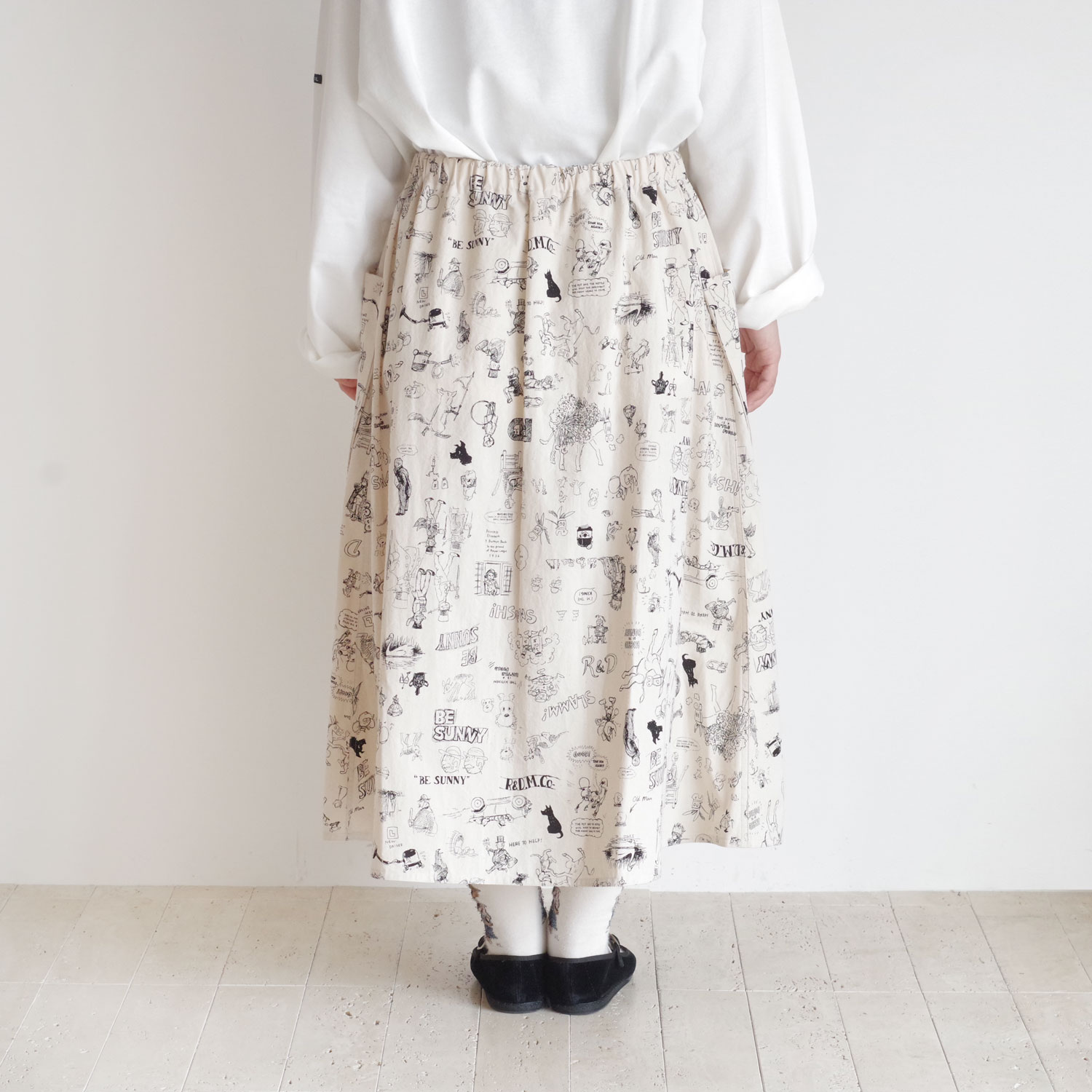 R&D.M.Co- ������ɥޥ󥺥ơ��顼 : GRAFFITI POCKET SKIRT �ݥ��åȥ�������