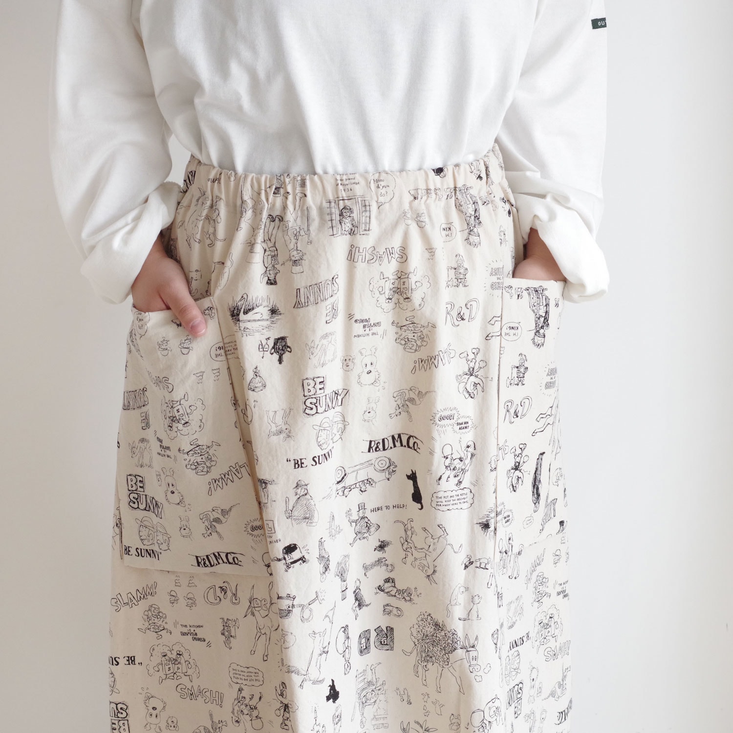 R&D.M.Co- ������ɥޥ󥺥ơ��顼 : GRAFFITI POCKET SKIRT �ݥ��åȥ�������