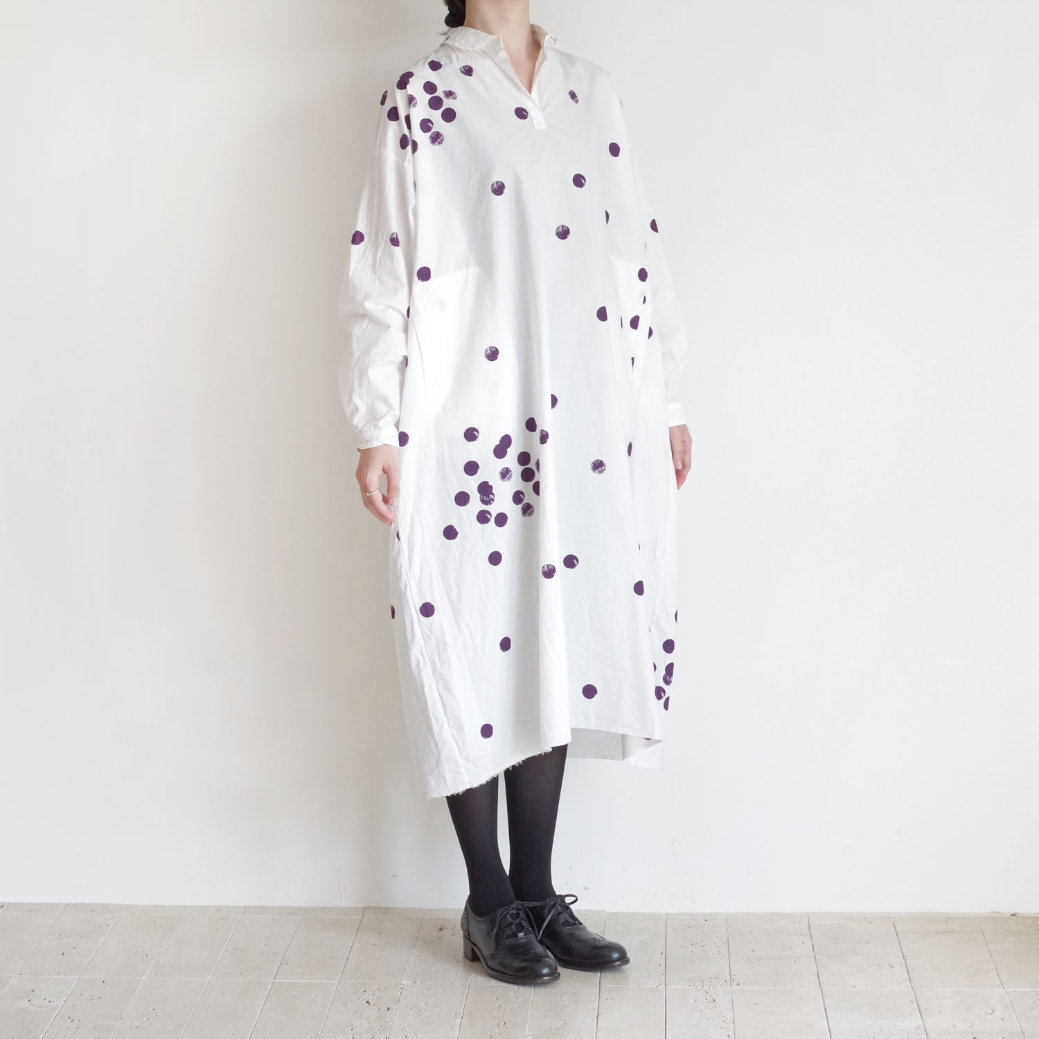 H+ HANNOH WESSEL ���å���ץ�她���Ρ��������� : Dress Print Dorinda ������ɥåȥץ륪���С����ԡ���