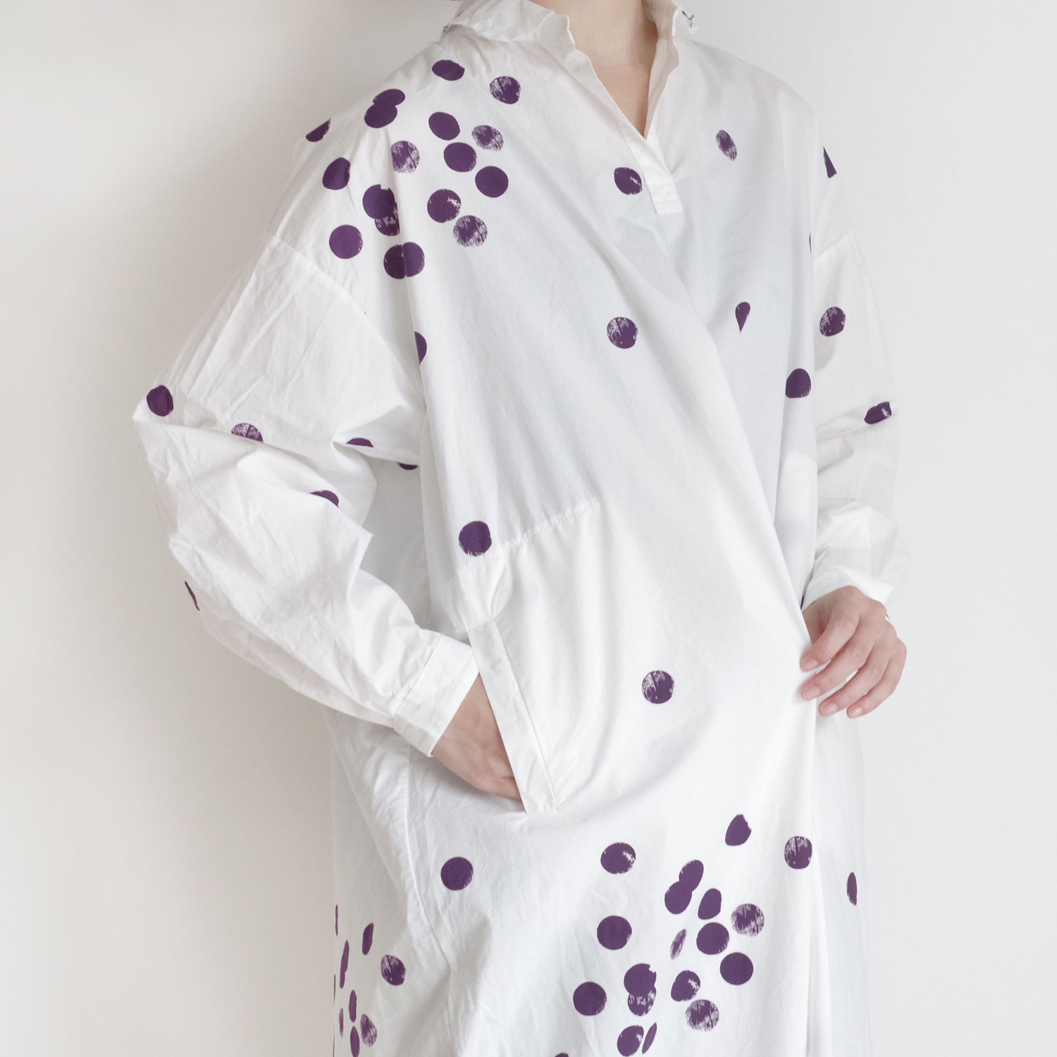 H+ HANNOH WESSEL ���å���ץ�她���Ρ��������� : Dress Print Dorinda ������ɥåȥץ륪���С����ԡ���