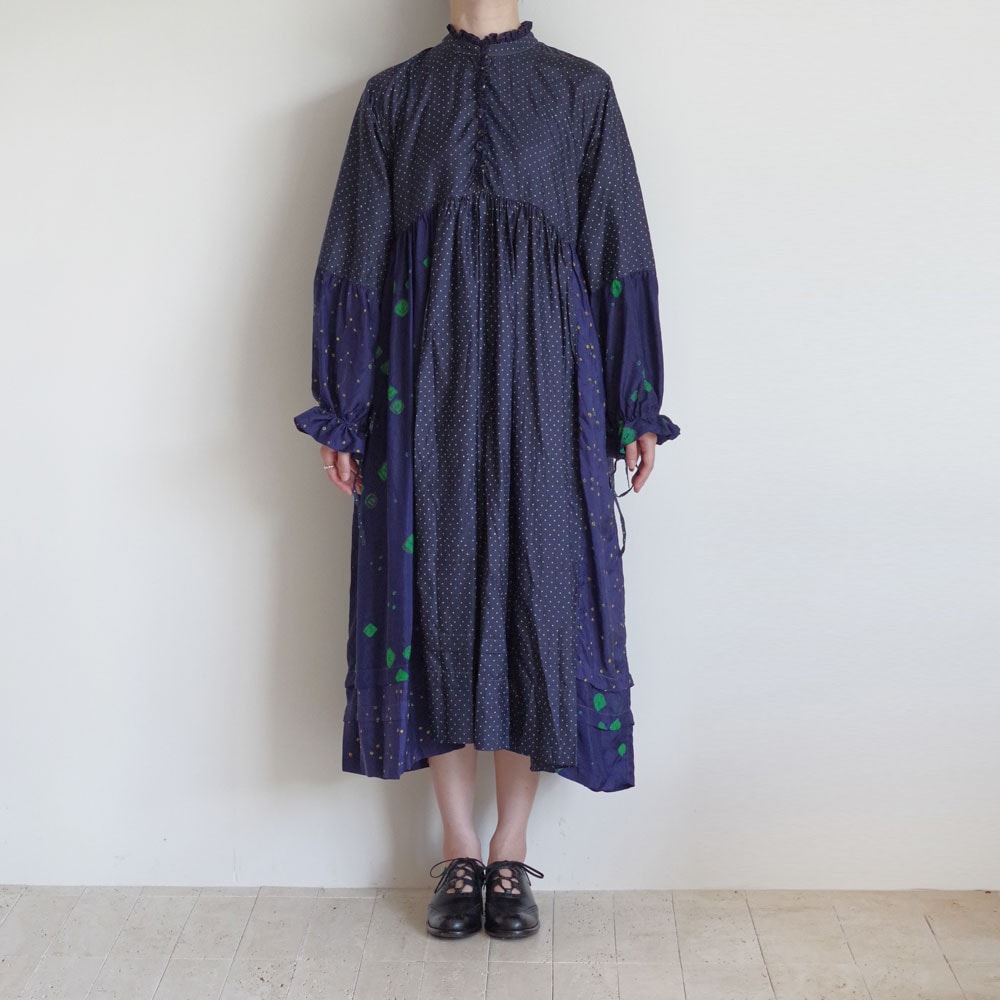 お値下げ　INJIRI コットンワンピース INJIRI インジリコットンロングワンピース