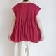 maison de soil �᥾��ɥ����� : 80s VOILE SMALL GENTIANA BLOCK PRINT SHIRT �ե������꡼�֥֥饦��