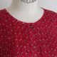 maison de soil �᥾��ɥ����� : 80s VOILE SMALL GENTIANA BLOCK PRINT SHIRT �ե������꡼�֥֥饦��