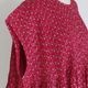 maison de soil �᥾��ɥ����� : 80s VOILE SMALL GENTIANA BLOCK PRINT SHIRT �ե������꡼�֥֥饦��