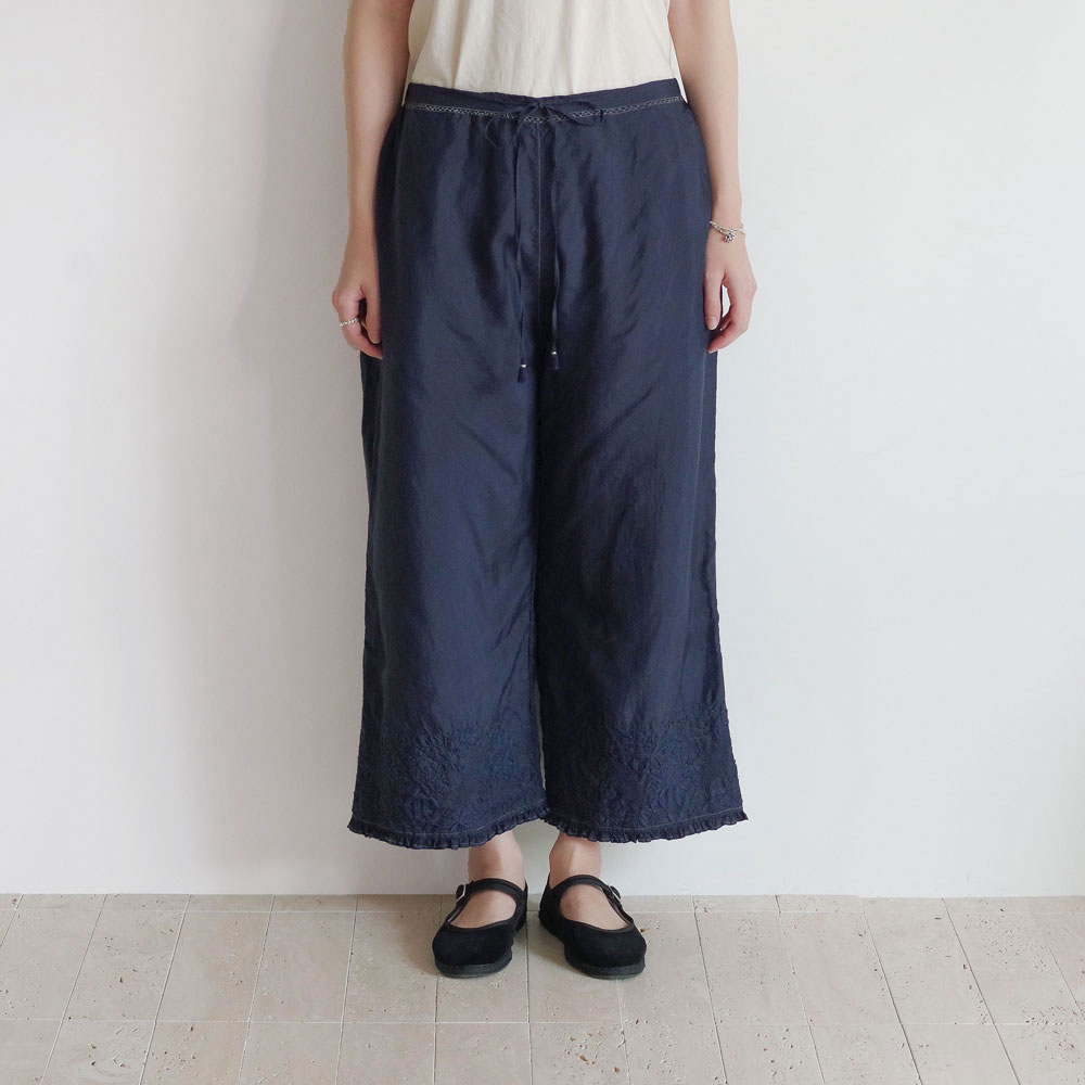 ��trip&things�����ۥ��󥸥� injiri��neel-77 wide ���륯�ɽ��磻�ɥѥ��(Navy)