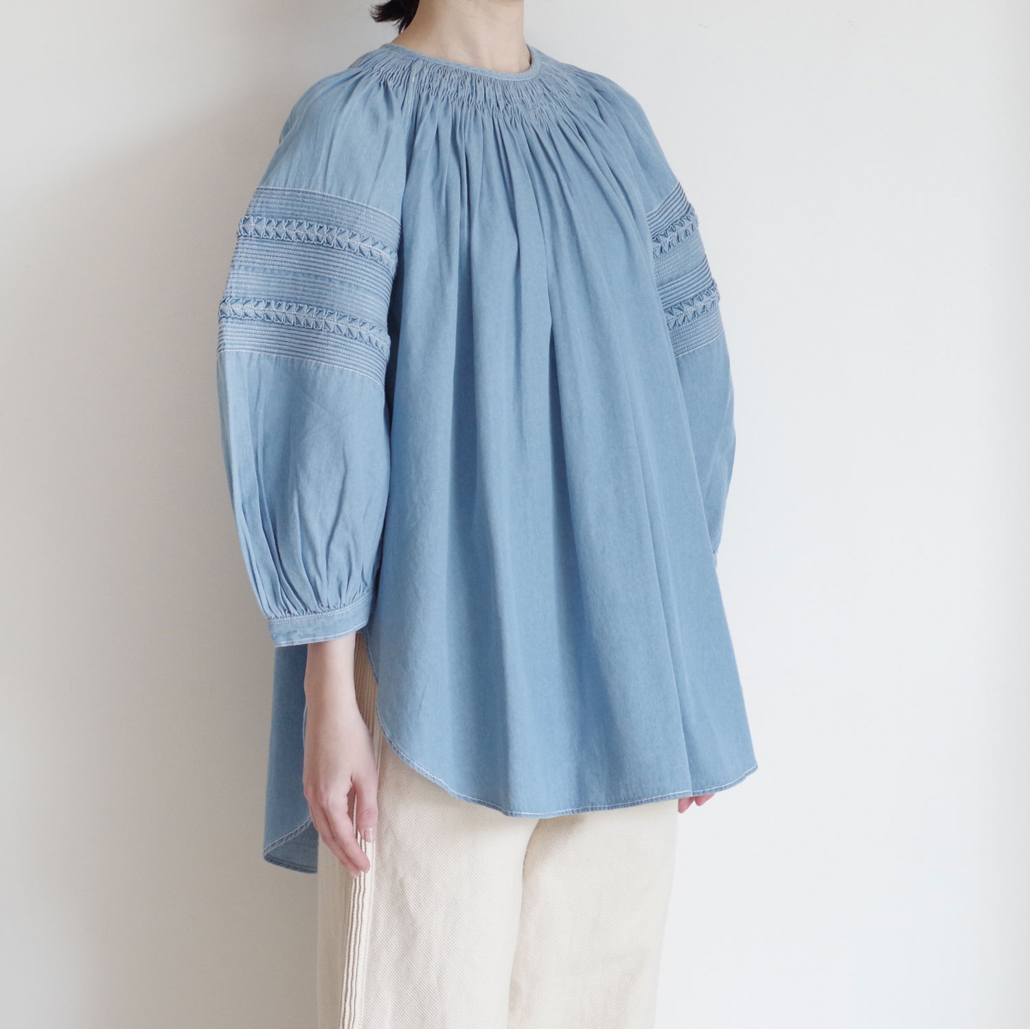 Pheeta �ե����� : Trinity blouse �ǥ˥८�㥶�����å��֥饦��