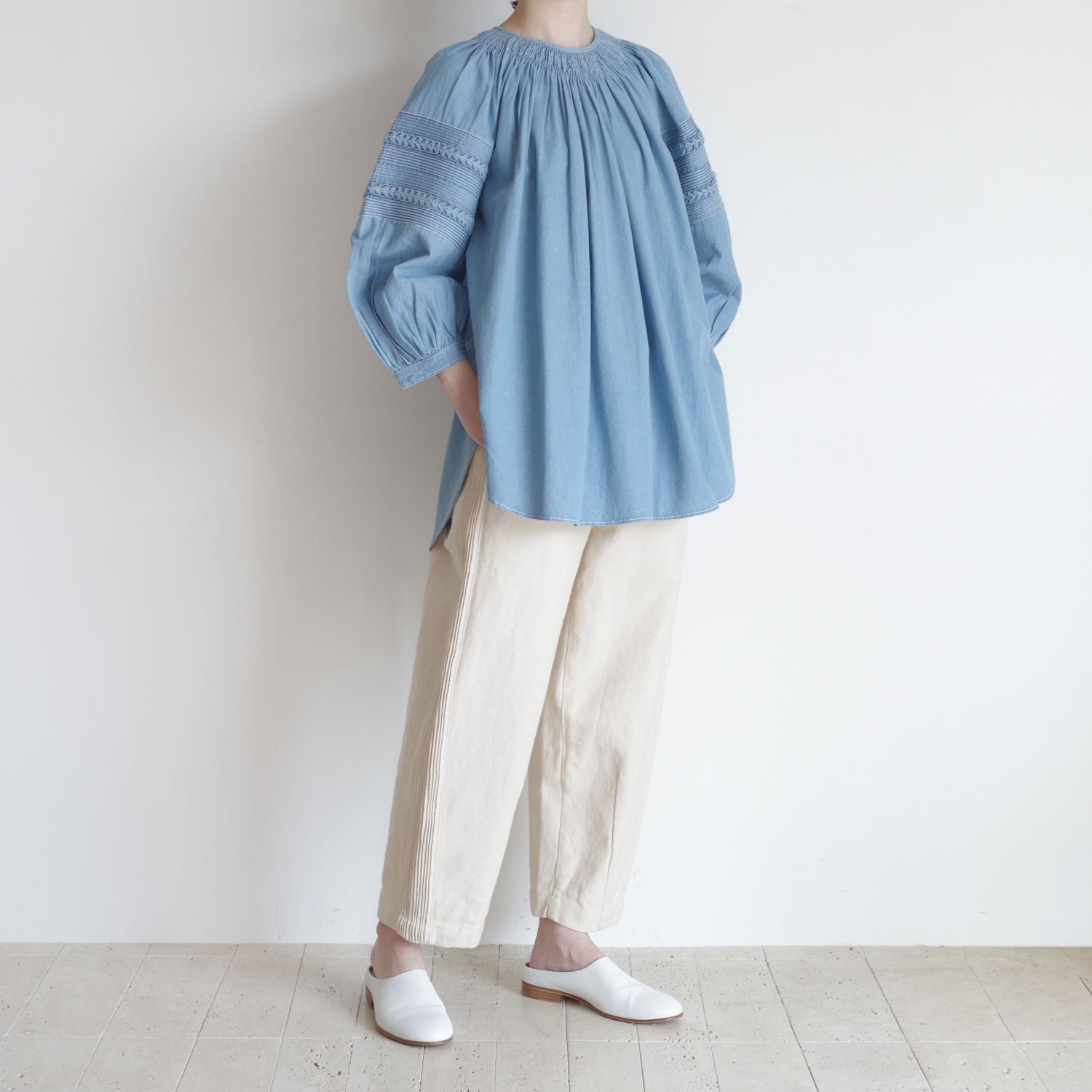 Pheeta �ե����� : Trinity blouse �ǥ˥८�㥶�����å��֥饦��